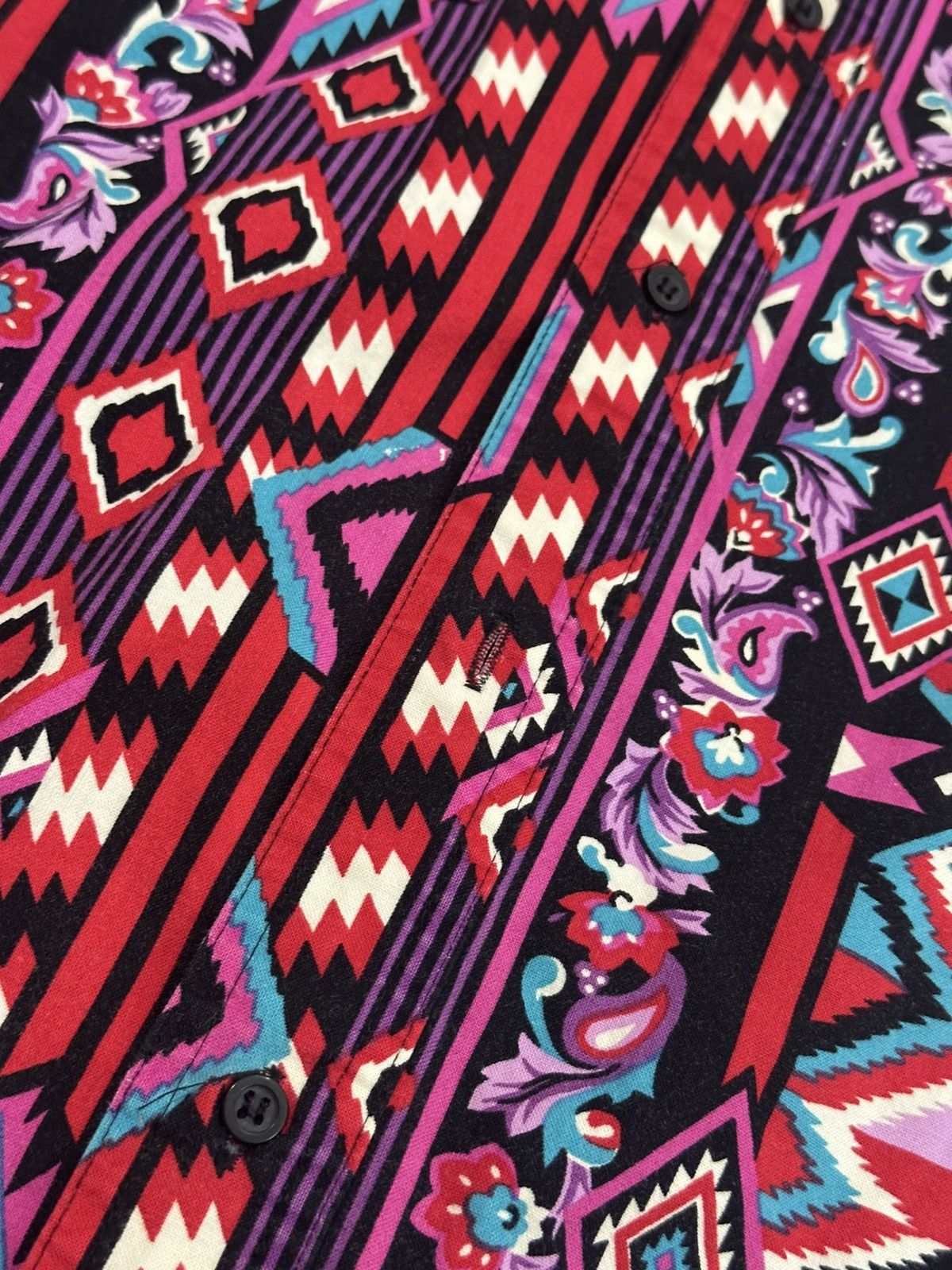 Wrangler Vintage 90s Wrangler Western Shirt Aztec Southwestern XL Size US XL / EU 56 / 4 - 10 Thumbnail