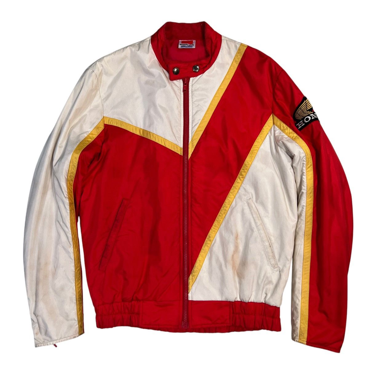 Honda 💥 VINTAGE HONDA BLOCK COLOUR RIDER JACKET Size US M / EU 48-50 / 2 - 1 Thumbnail