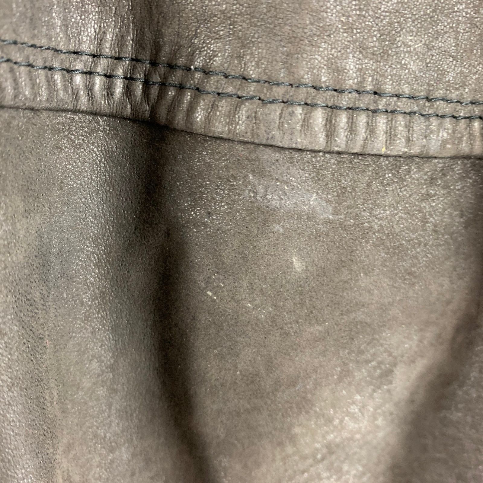 Bally BALLY Size 48 Grey Green Leather Nautical Coat Size US XXL / EU 58 / 5 - 7 Thumbnail