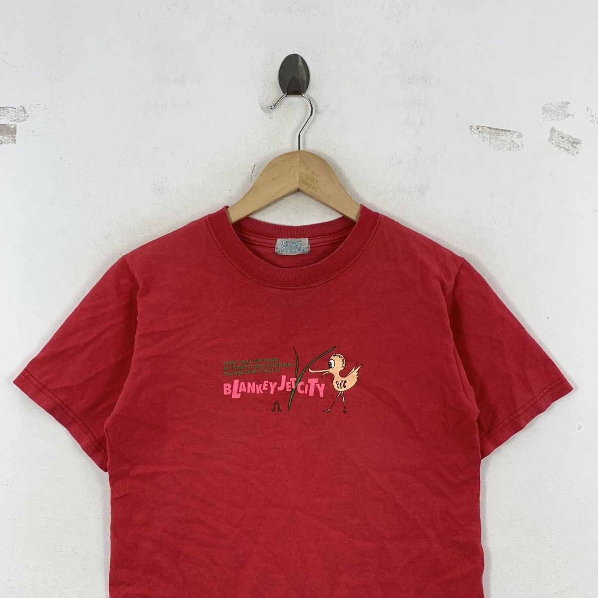 Japanese Brand Vintage 90 BLANKEY JET CITY Mickey Duck1993 JapanBand Tshirt Size US S / EU 44-46 / 1 - 4 Thumbnail