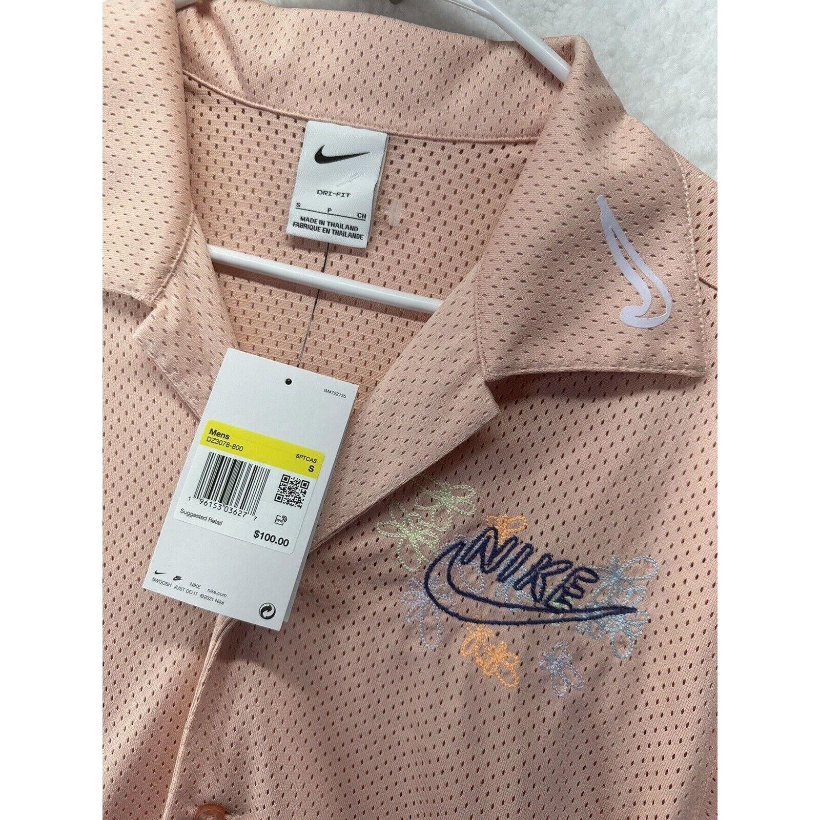 Nike Nike Resort Vacation Hawaiian Mesh Shirt Embroidered Small Size US S / EU 44-46 / 1 - 2 Thumbnail