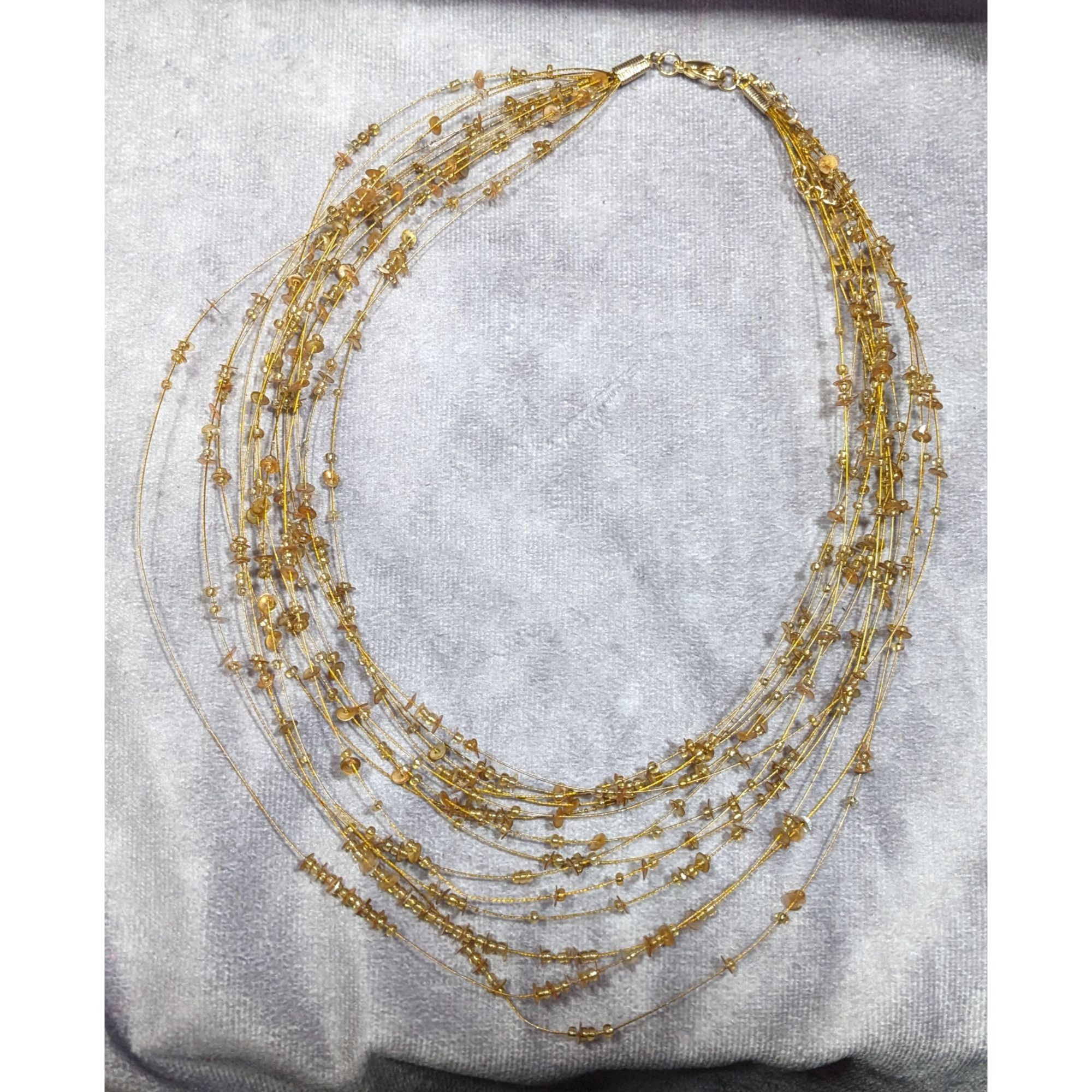 Other Whimsical Glam Gold Tone Floating Multilayer Necklace Size ONE SIZE - 6 Thumbnail