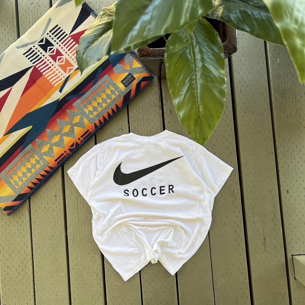 Nike Vintage Nike Shirt Mens White Graphic Tee Just Do It 90s Size US M / EU 48-50 / 2 - 6 Thumbnail
