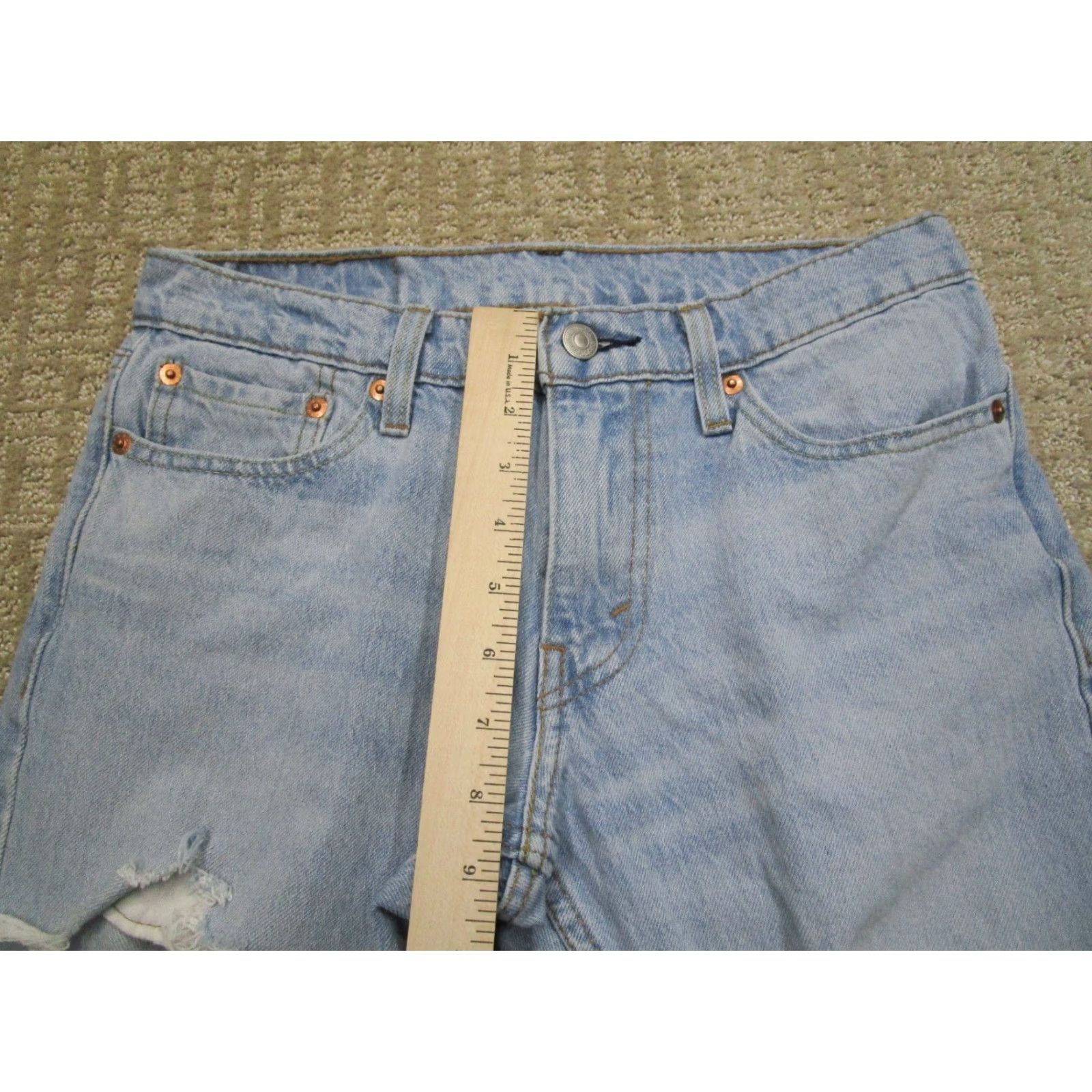 Levi's Levi's 511 Jeans Men 29x30 Light Blue Slim Straight Denim Pants Distressed Casual Jeans Size US 29 - 7 Thumbnail