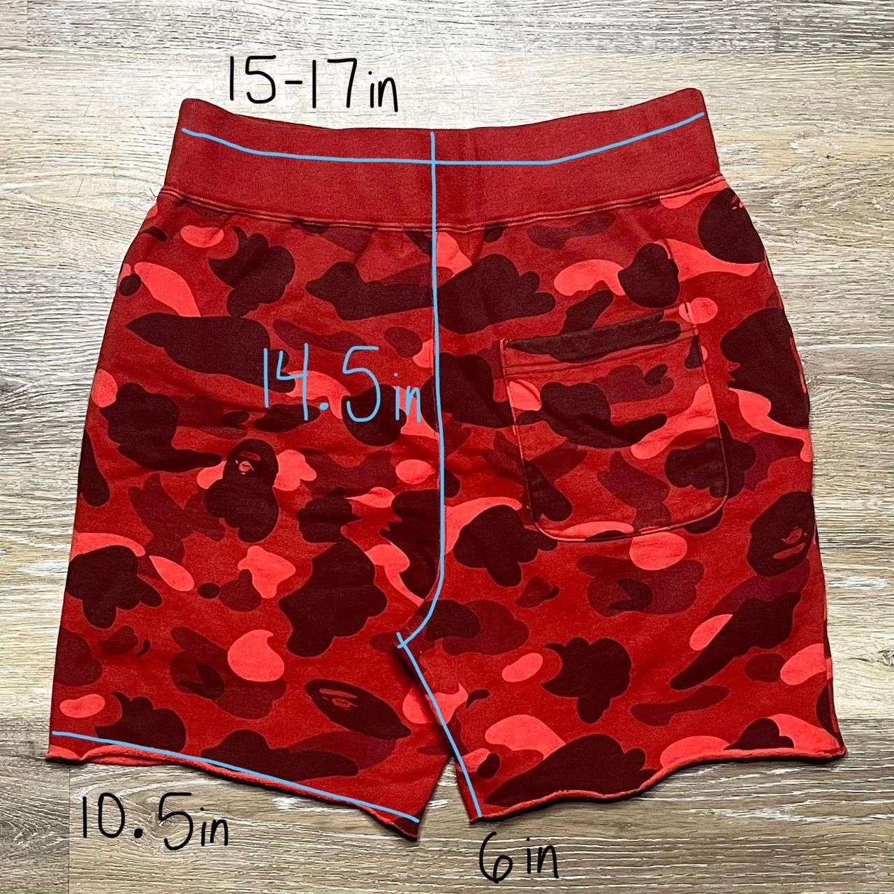 Bape red bape camo shorts Size US 30 / EU 46 - 2 Thumbnail