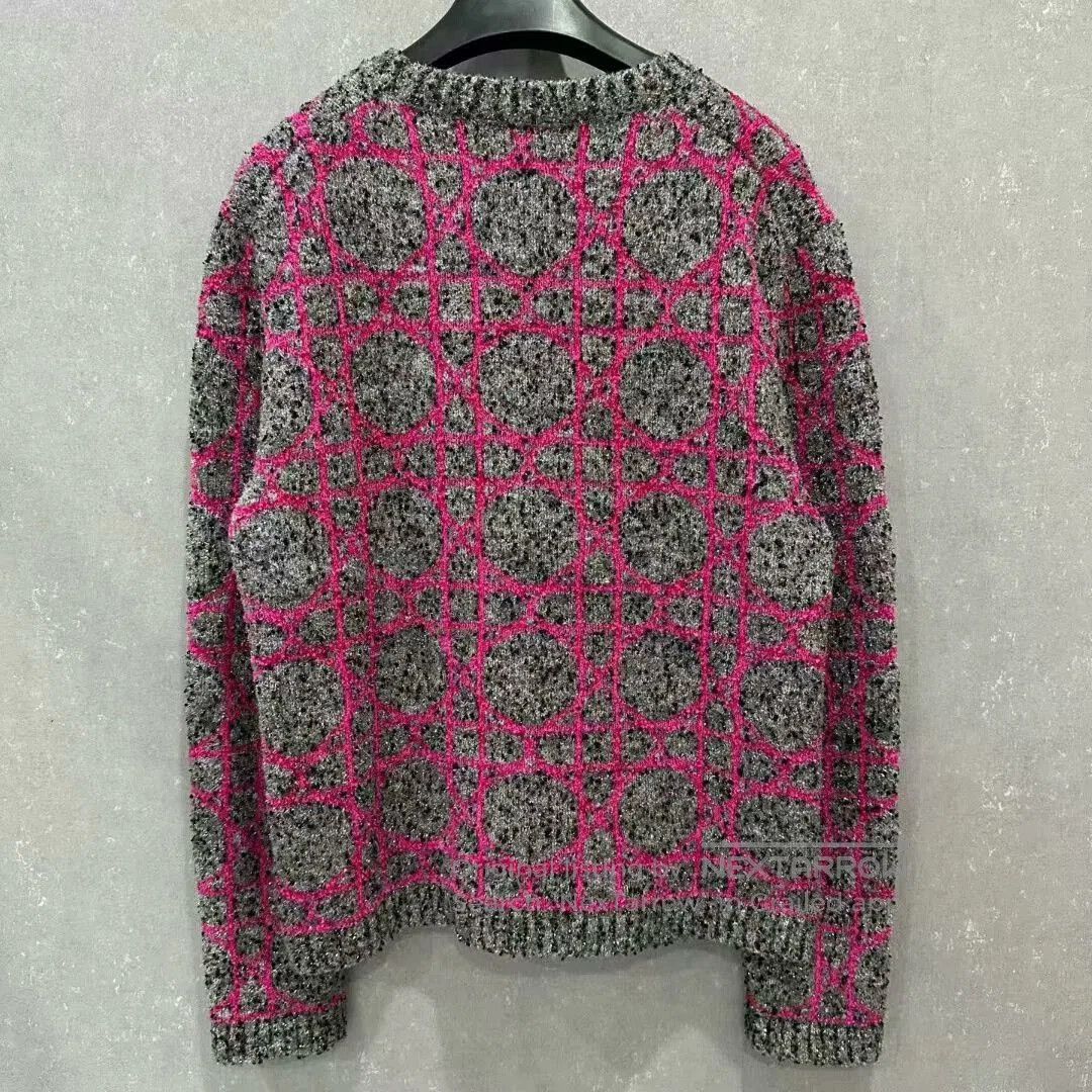 Dior dior plaid sweater in vibrant colors. Size L / US 10 / IT 46 - 3 Thumbnail