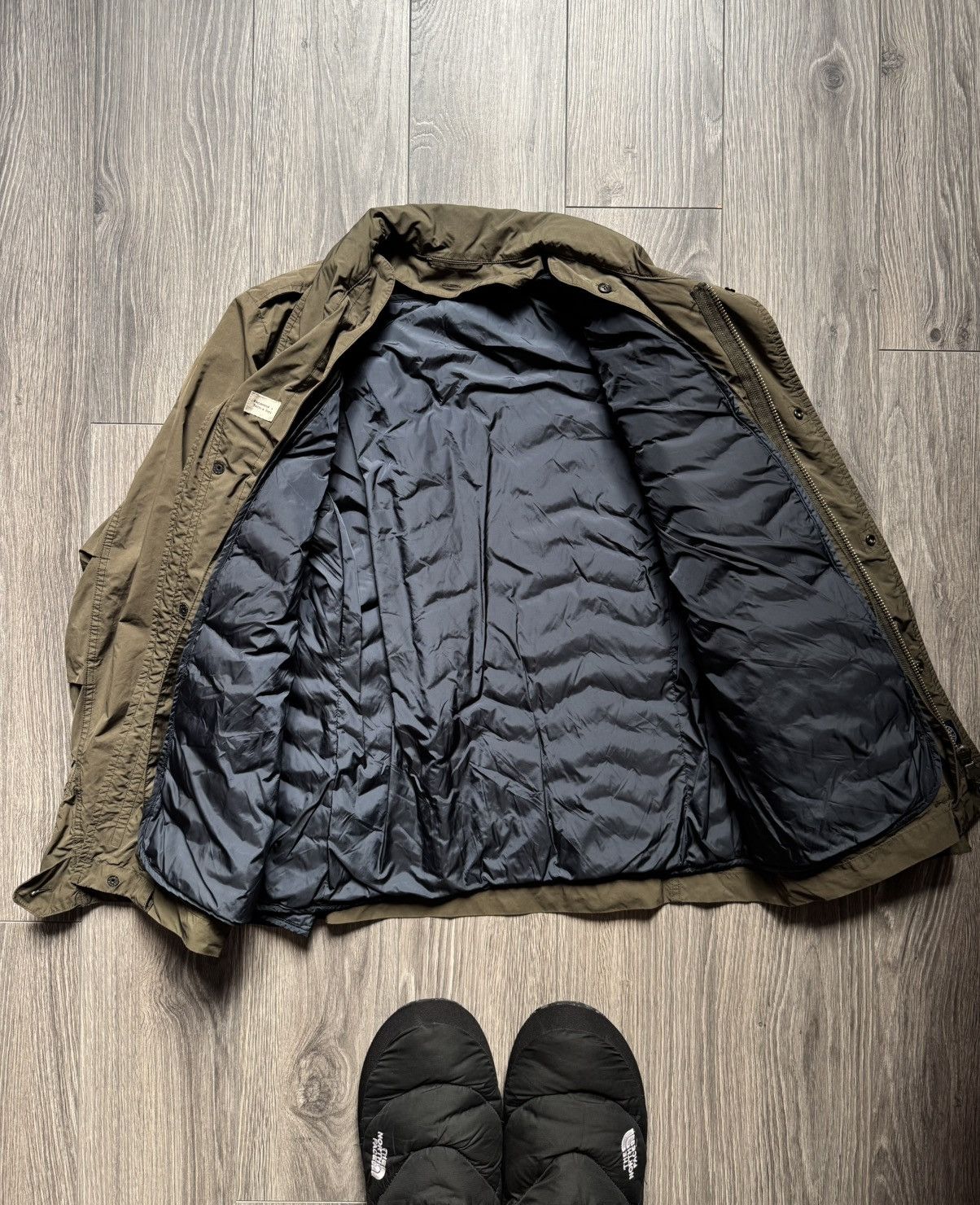 Beams Japan M.I.D.A x Beams Japan Olive Nylon Short M-65 2 in1 Jacket 48 Size US M / EU 48-50 / 2 - 3 Thumbnail
