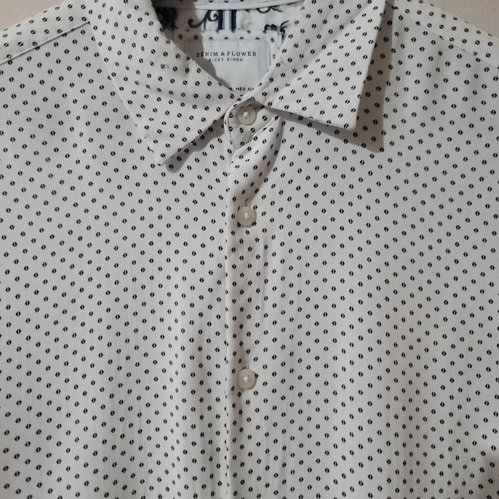 Denim & Flower Denim & Flower Ricky Singh Button-Up Sz M Preppy Old Money Size US M / EU 48-50 / 2 - 5 Thumbnail