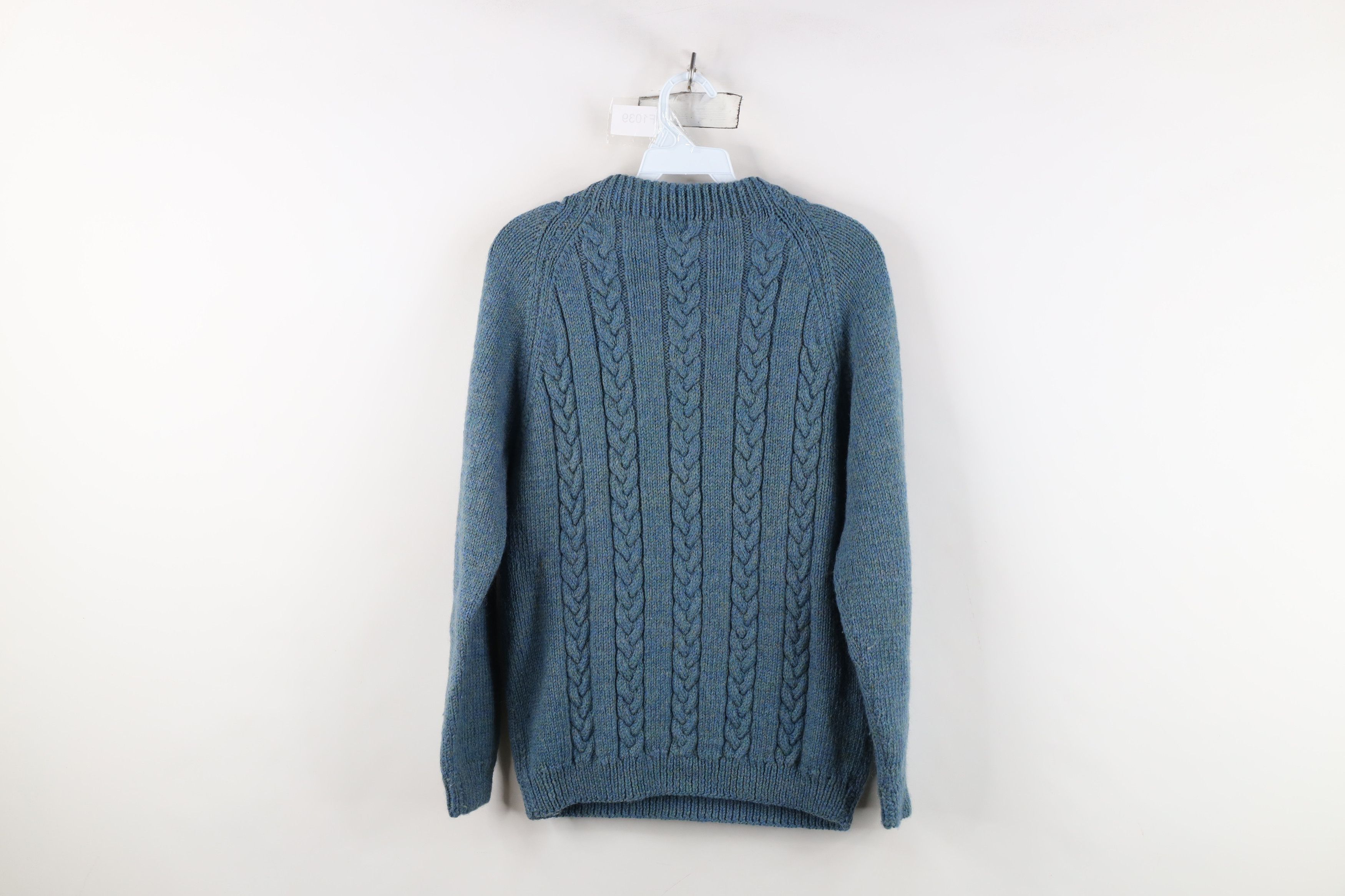 Vintage Vintage 50s 60s Rockabilly Wool Chunky Cable Knit Sweater Size S / US 4 / IT 40 - 9 Thumbnail
