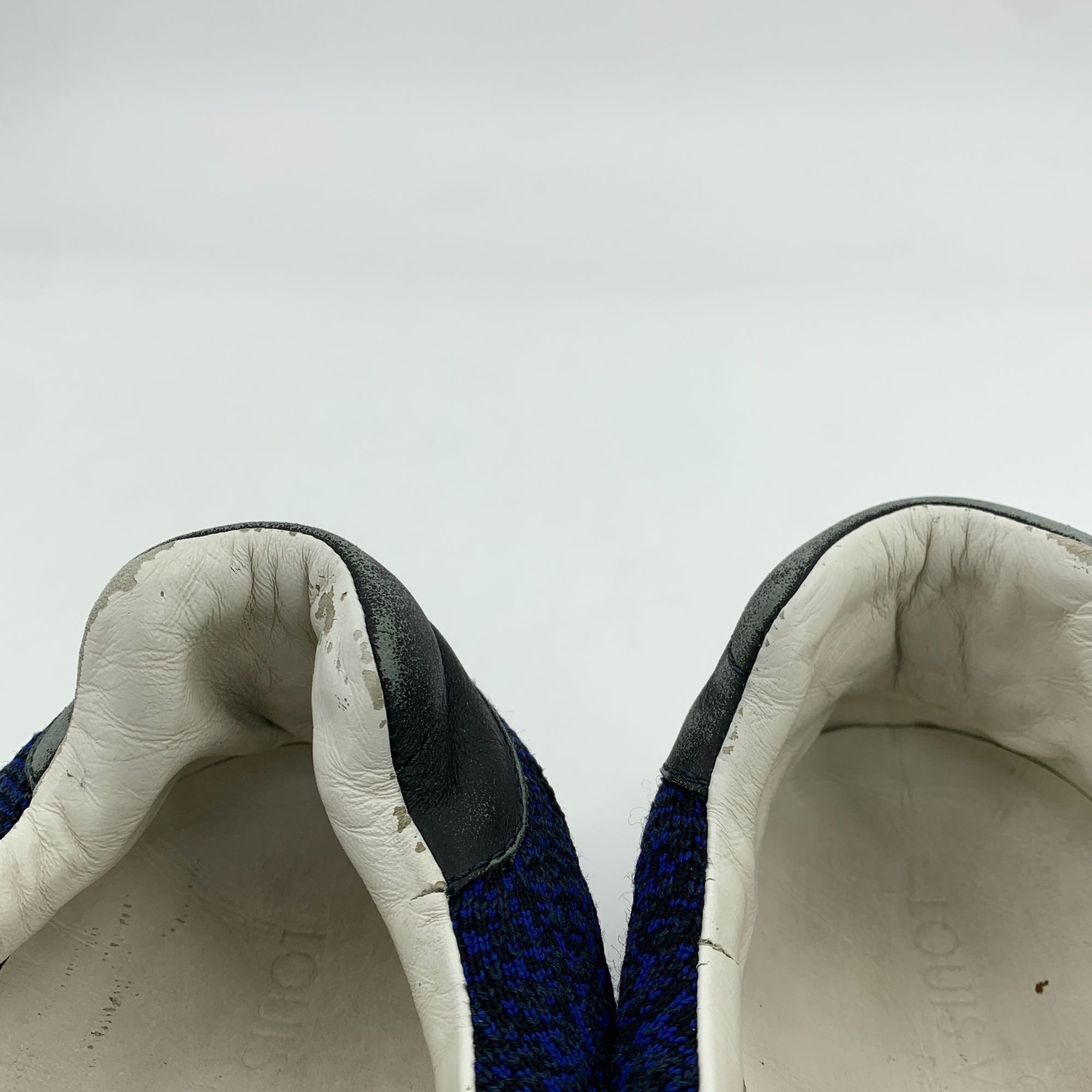 Louis Vuitton Louis Vuitton Lv 42.5 Dark Blue Checkered Lace-Up Sneakers Size US 9.5 / EU 42-43 - 3 Thumbnail