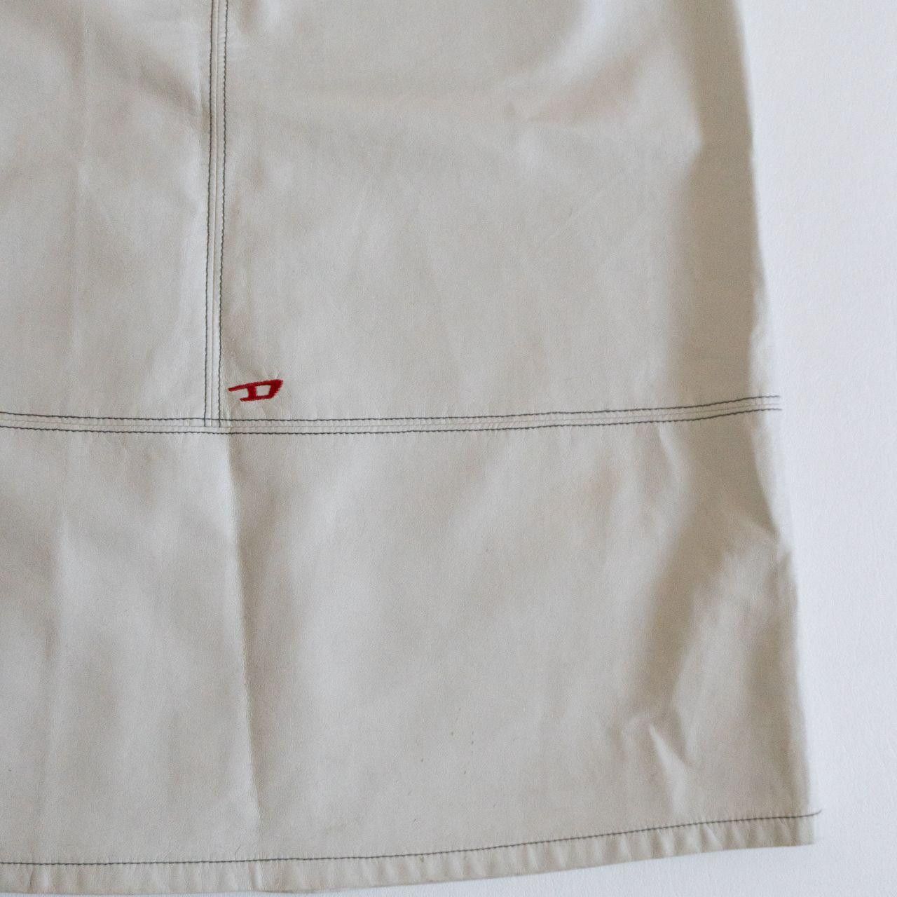 Diesel DIESEL Faux Leather Maxi Skirt in Off-White Size 25" / US 0 / IT 36 - 3 Thumbnail