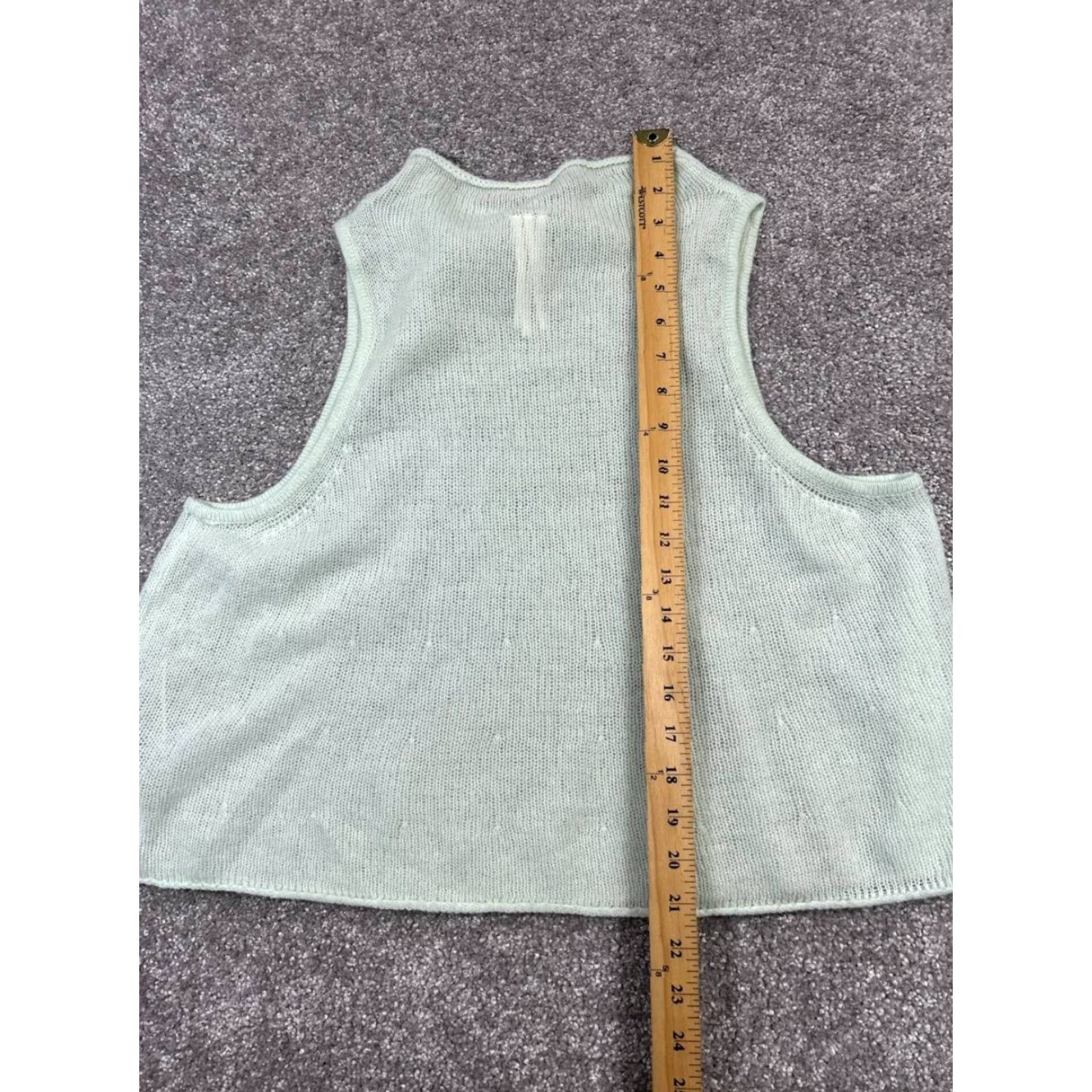 Anthropologie Anthropologie Shirt Womens Small Blue Cashmere Knit Tank Top Size S / US 4 / IT 40 - 7 Thumbnail