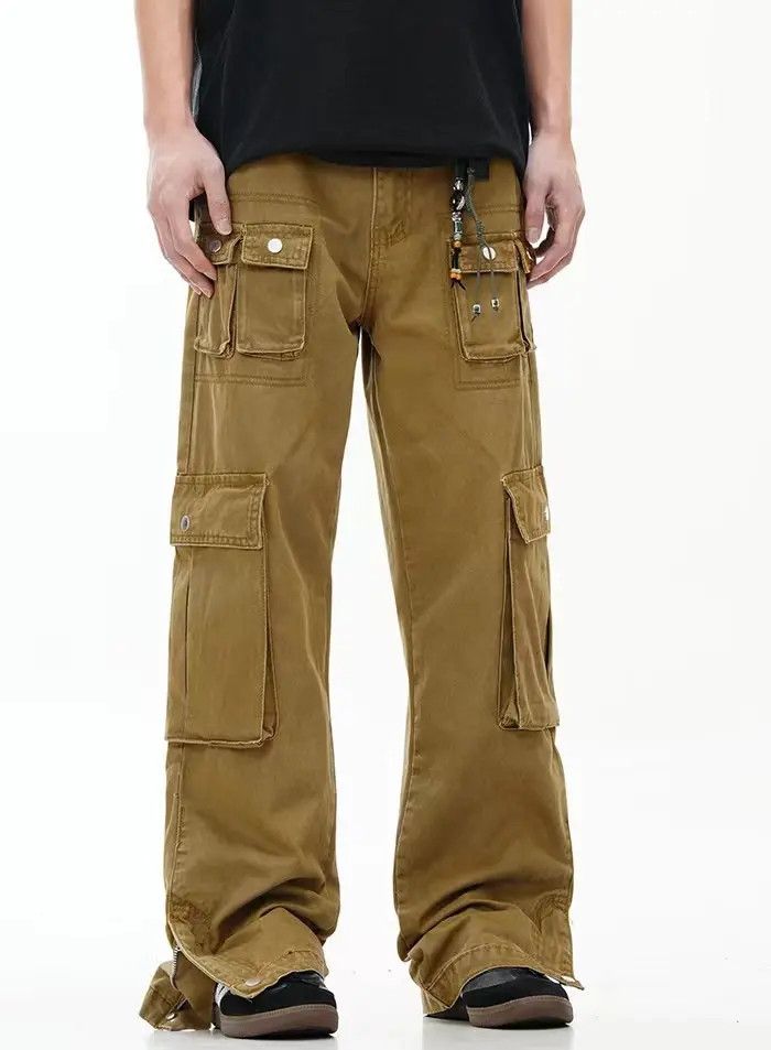 Japanese Brand × Jean Vintage multi-pocket street casual trousers Size US 33 - 2 Thumbnail