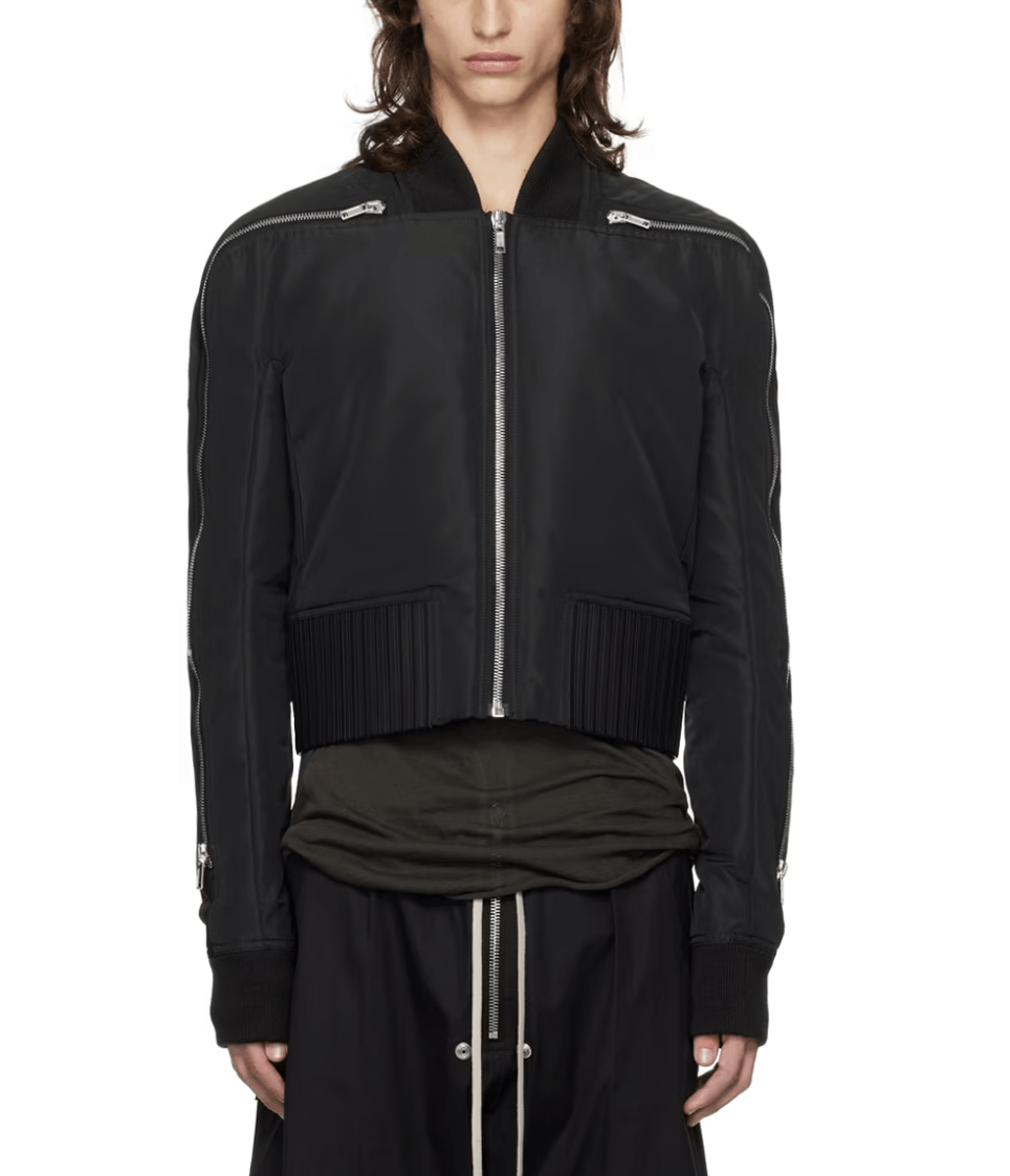Rick Owens Rick Owens Black Porterville Seb Zip Bomber Jacket Size US XL / EU 56 / 4 - 1 Thumbnail