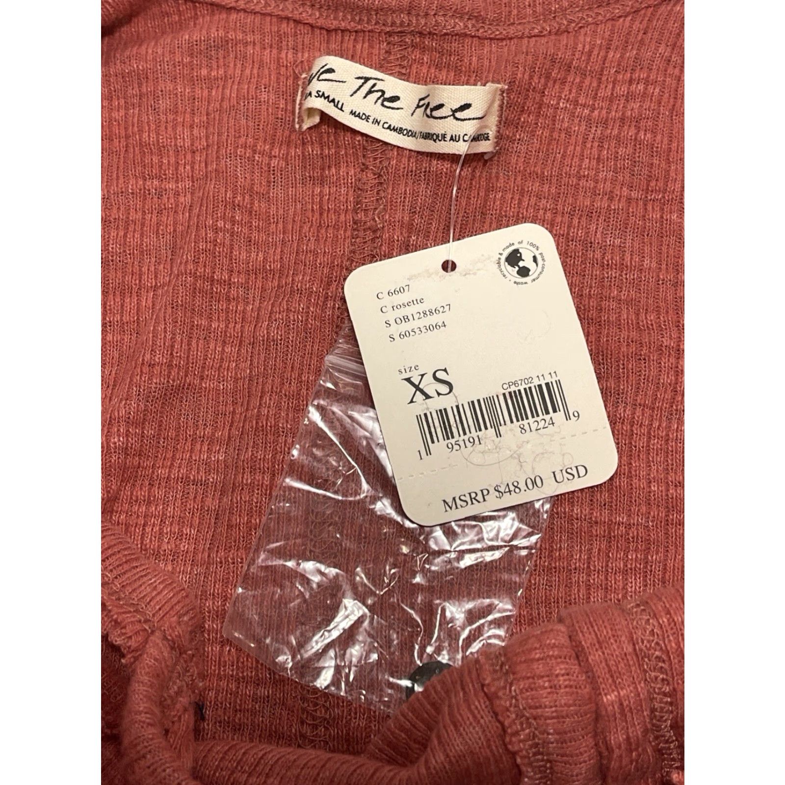 Free People Free People We the Free Dream Weaver Tank Rosette XS Tank Womens XS Rosette Dream Cotton Polyester Size XS / US 0-2 / IT 36-38 - 4 Thumbnail