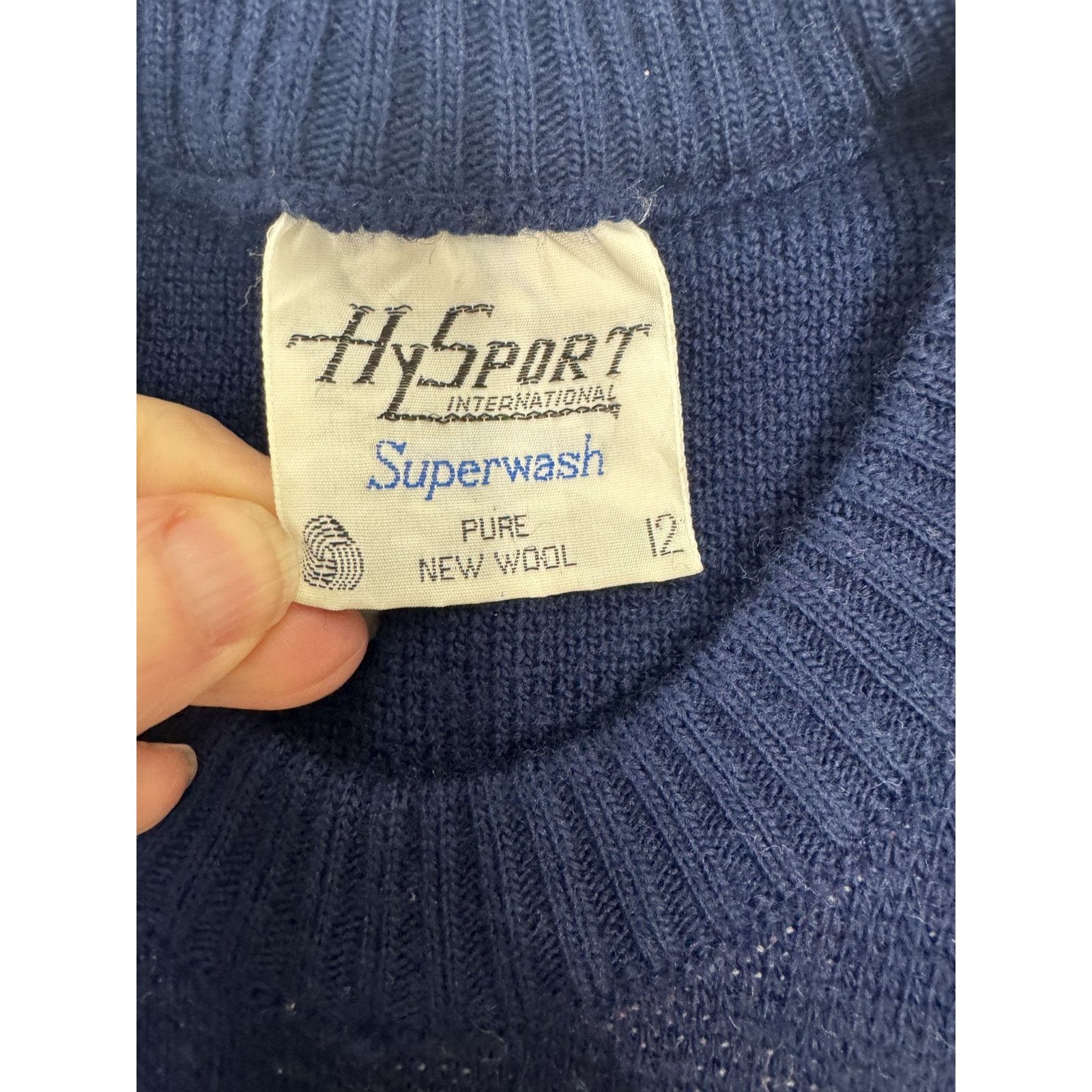 Other Vintage 90s HySport Sweater Australia Wool Britain Flags Size US S / EU 44-46 / 1 - 4 Thumbnail