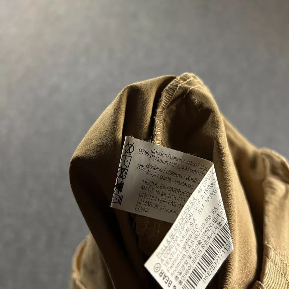 Pull & Bear Pull & Bear Pants Womens 4 Beige Cargo Tapered Chino Capri Size 27" / US 4 / IT 40 - 10 Thumbnail