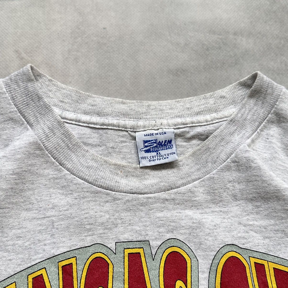 NFL Vintage 90s Kansas City Chiefs NFL Faded Painted T Shirt Size US XL / EU 56 / 4 - 6 Thumbnail