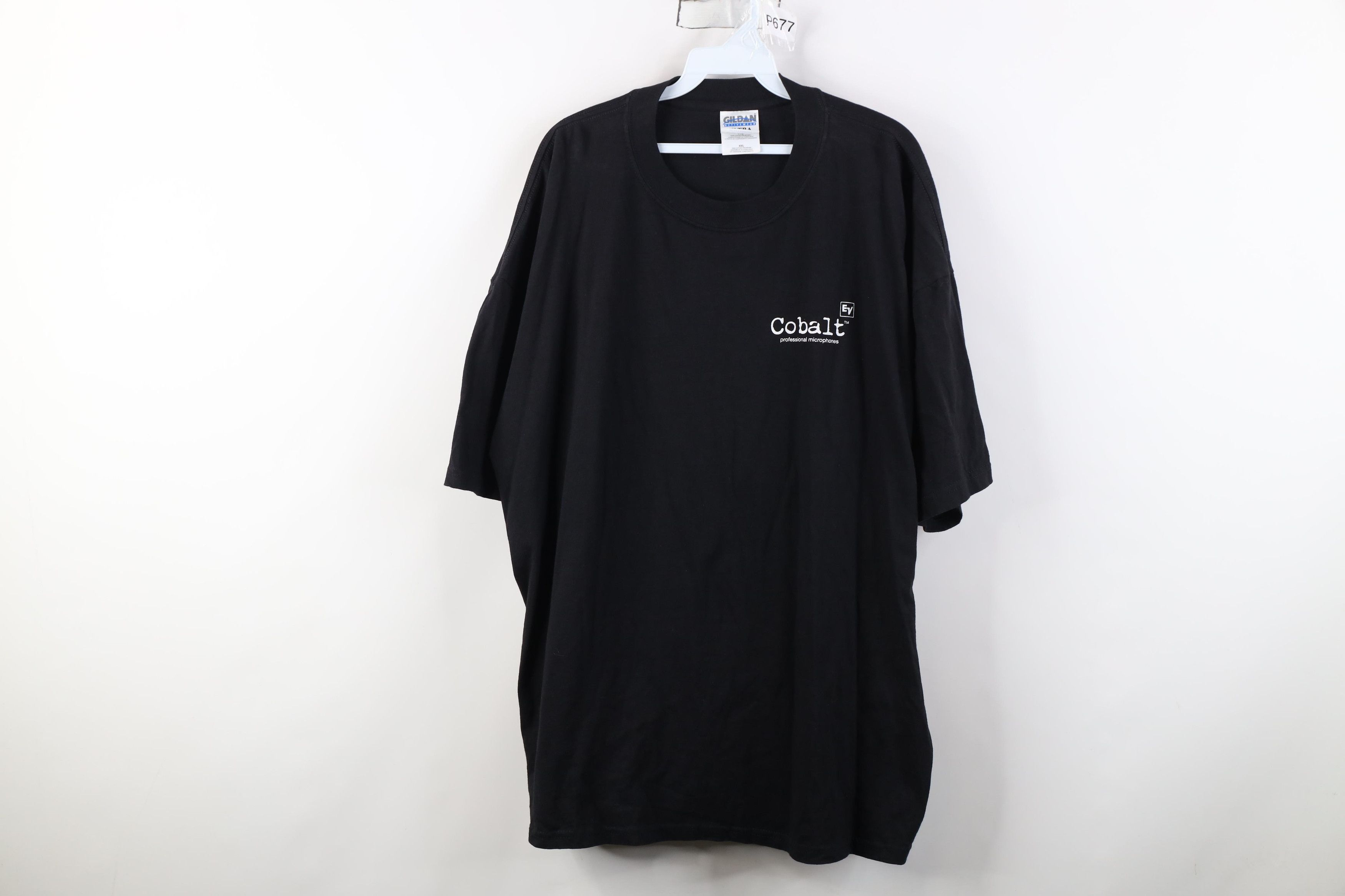 Vintage Vintage 90s Art Cobalt Professional Microphones T-Shirt Size US XXL / EU 58 / 5 - 1 Thumbnail
