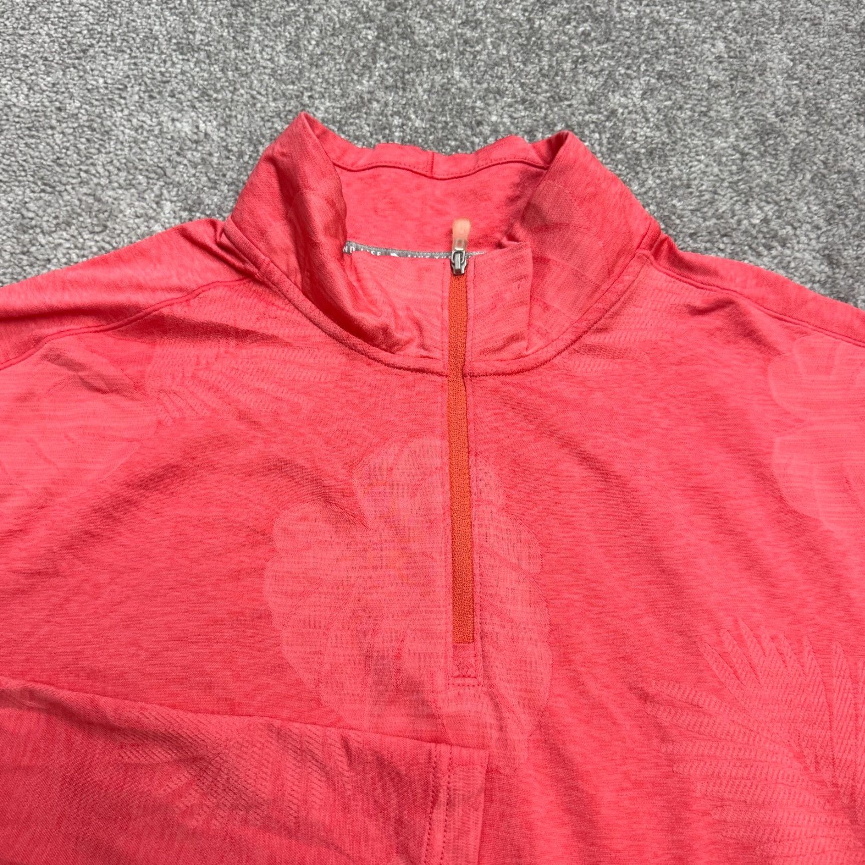 Tommy Bahama Tommy Bahama Islandzone Jacket Mens Medium Coral 1/4 Zip Pullover Golf Modern Athleisure Outdoor Sports Shirt Size US M / EU 48-50 / 2 - 3 Thumbnail
