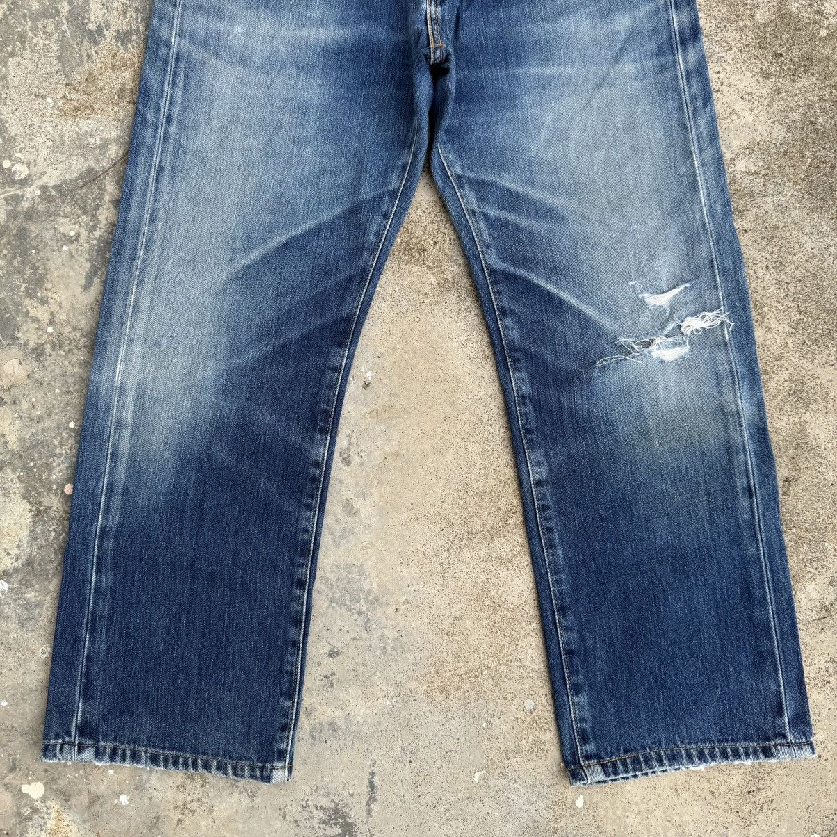 Levi's W33 LEVI'S 505 MUD WASHED DENIM RIPPE JEAN PANTS Size US 33 - 3 Thumbnail