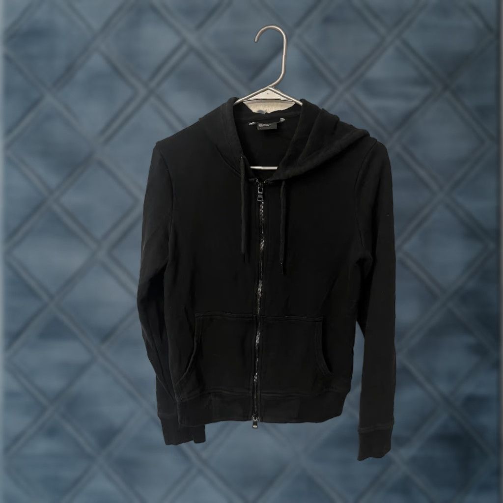 Armani Exchange Armani Exchange Hoodie Sweatshirt Women’s Size Small Black Logo Rhinestone Zipper Full Zip Hooded Pockets Activewear Size S / US 4 / IT 40 - 1 Thumbnail