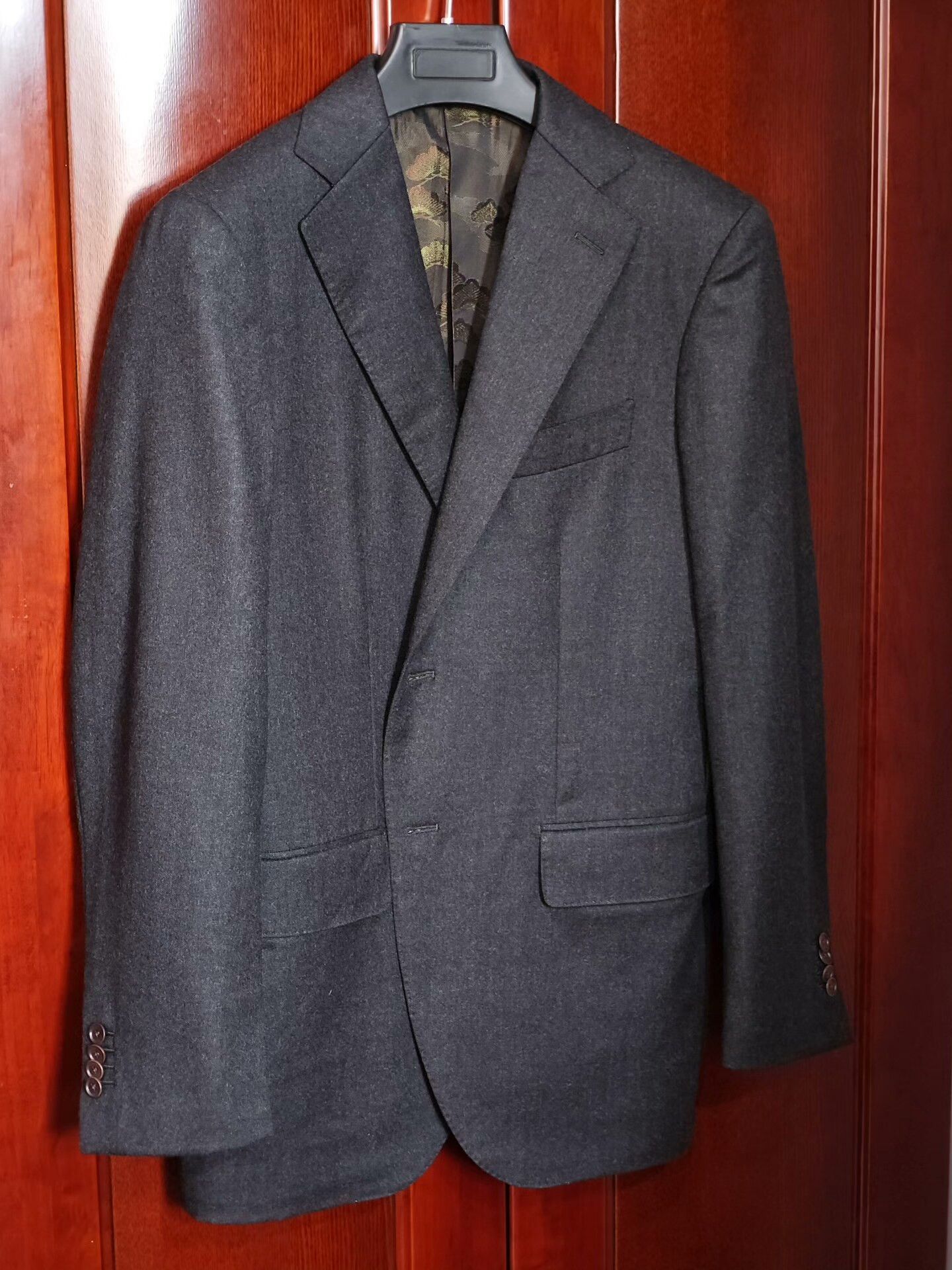 Japanese Brand Custom Italian Wool Blend Suit Jacket Size US M / EU 48-50 / 2 - 1 Thumbnail