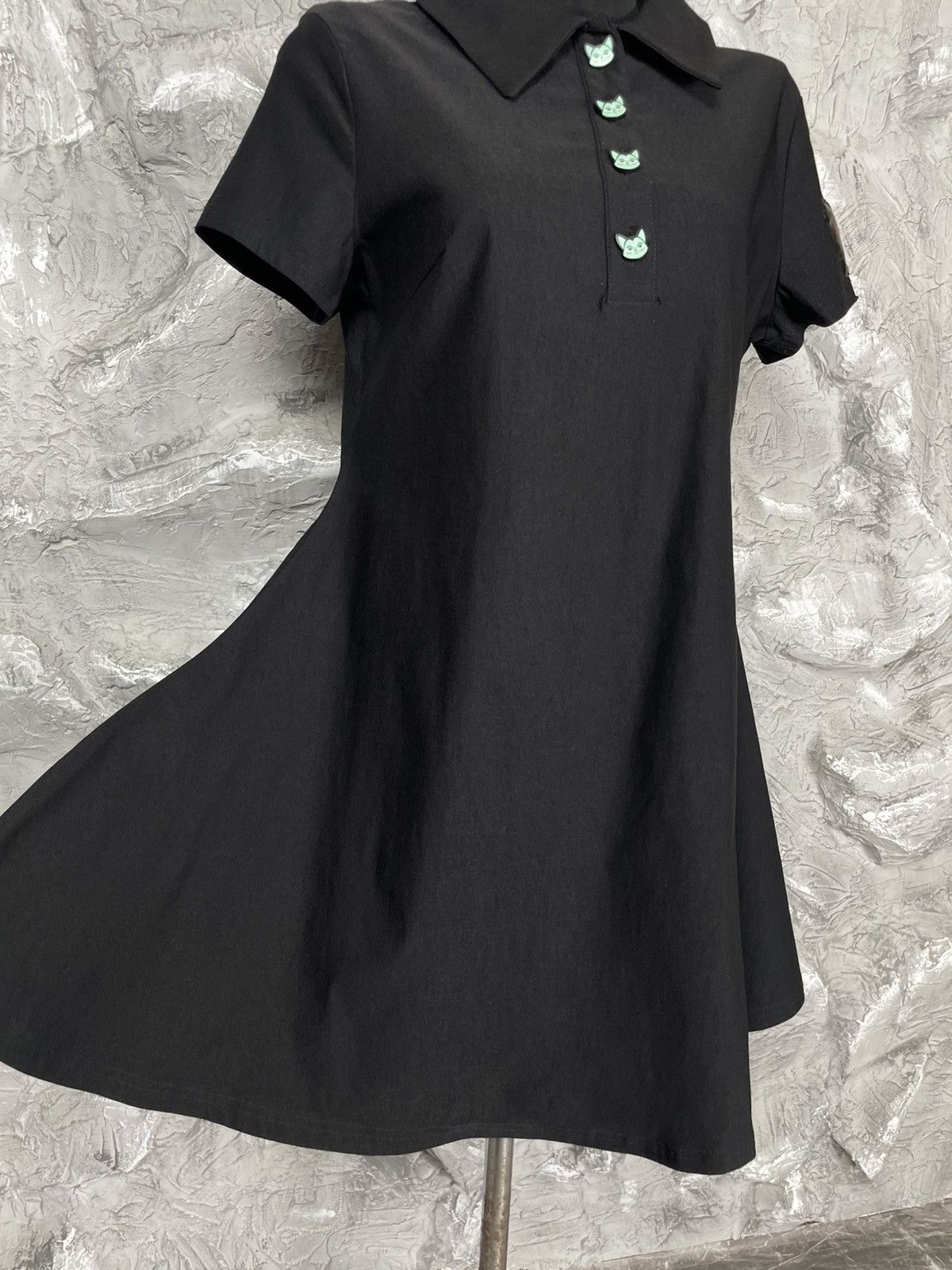 Killstar Killstar Y2K Cats Buttons Dress Gothic Punk Witch Style Size L / US 10 / IT 46 - 8 Thumbnail