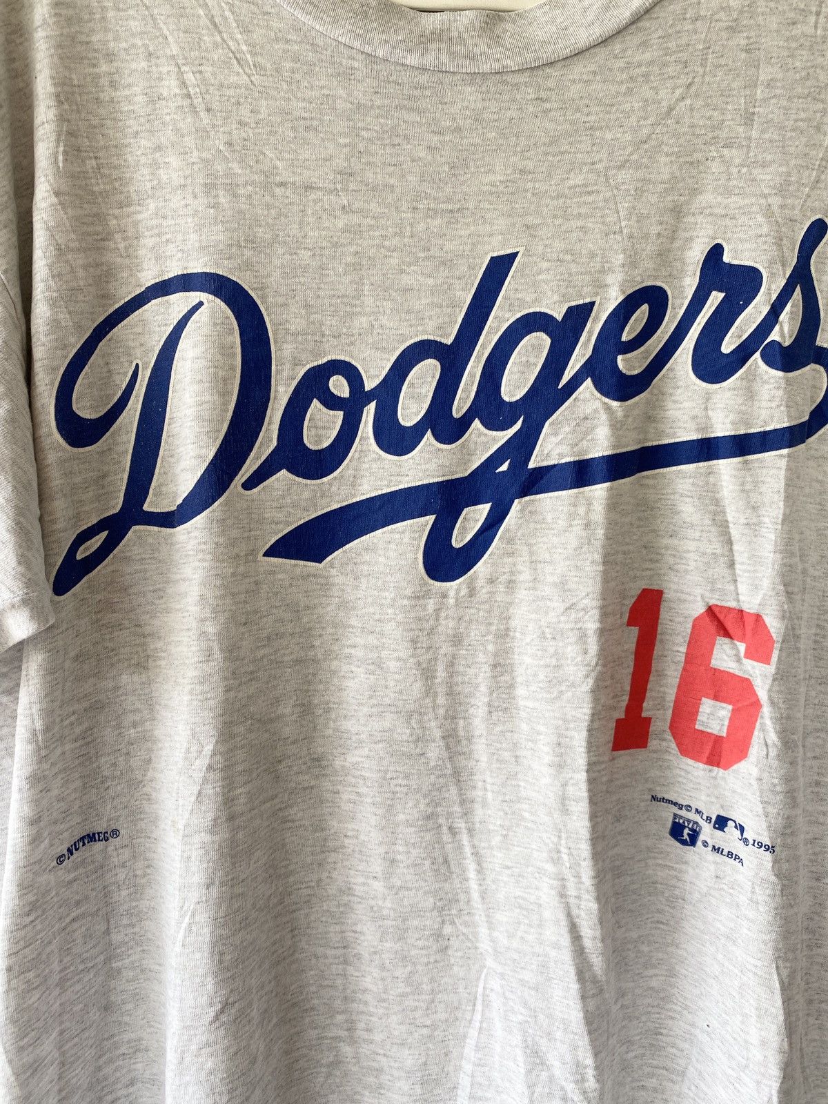 MLB VINTAGE 1995 MLB DODGERS NO16 NOMO T SHIRT Size US L / EU 52-54 / 3 - 5 Thumbnail