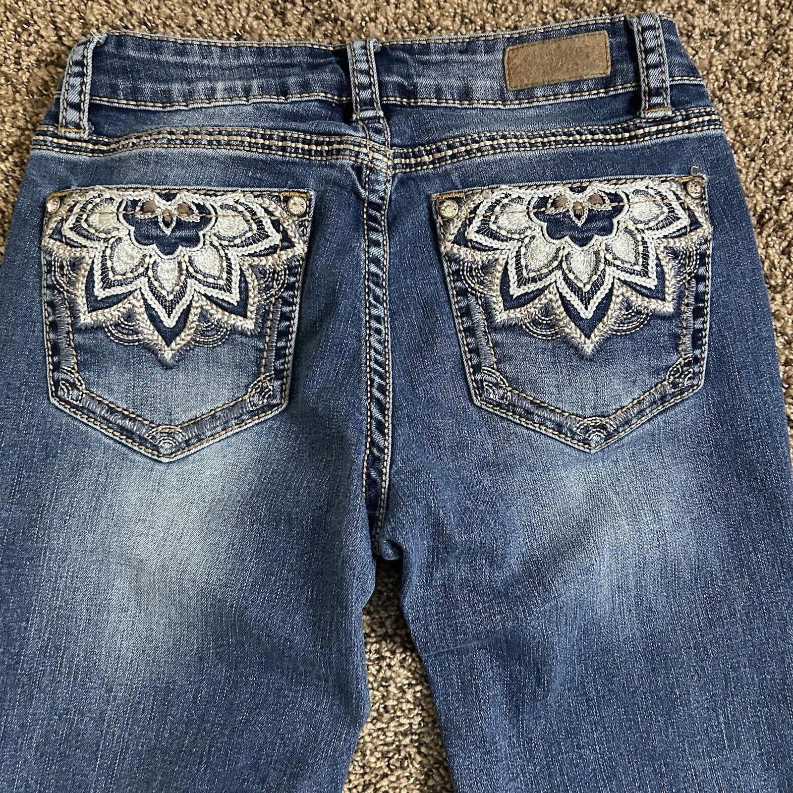 Other SHYANNE Women’s Scroll Dark Wash Bootcut Jeans Size 28 Reg Size 28" / US 6 / IT 42 - 12 Thumbnail