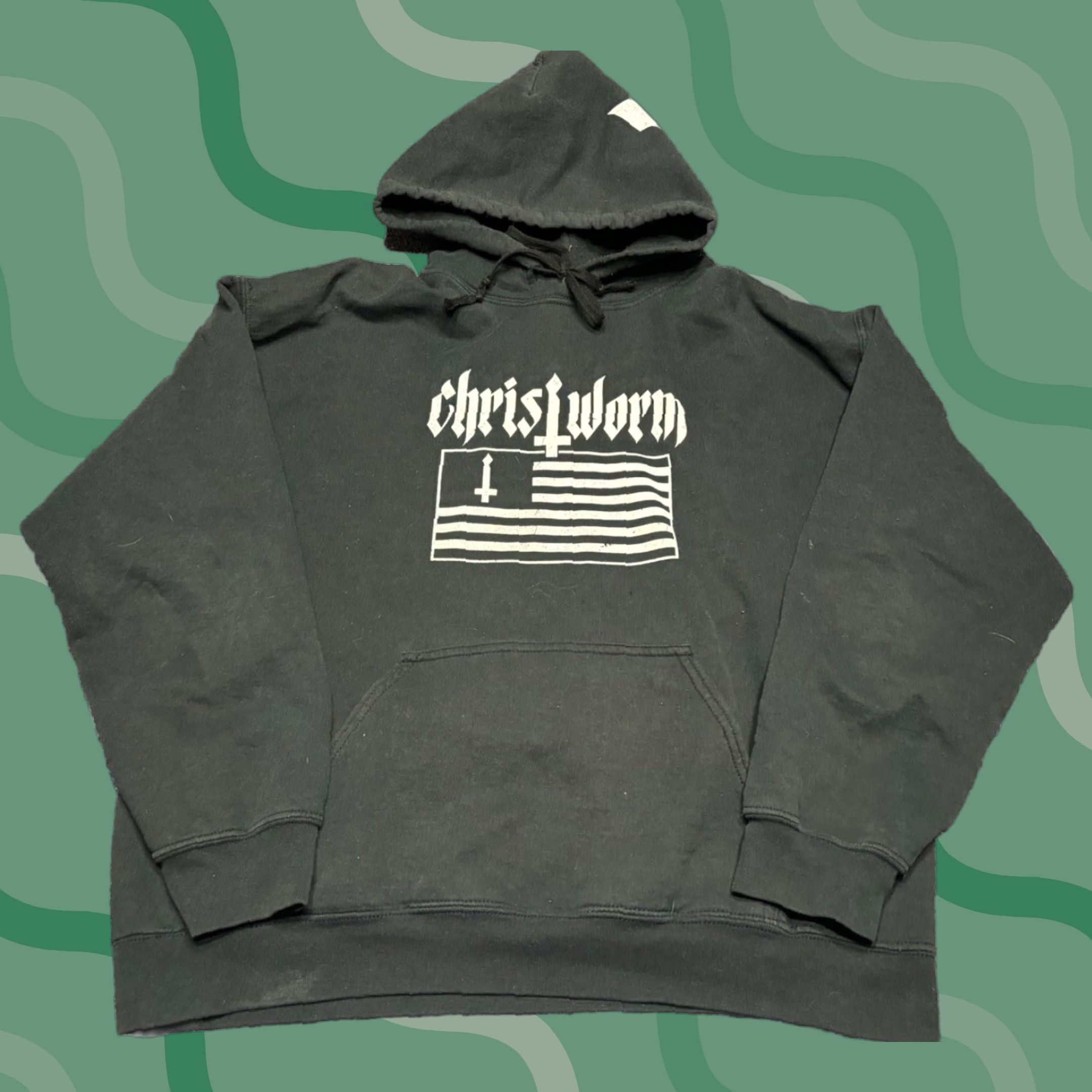 Jerzees VINTAGE Jerzees Hoodie Mens L Black 90s Music Band Sludge Metal Ivy Logo Pullover Size L Size US L / EU 52-54 / 3 - 1 Thumbnail