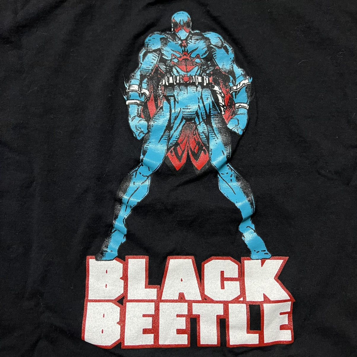DC Comics × Vintage Vintage 90’s DC Comics “Black Beetle” Single-Stitch T-Shirt Size US L / EU 52-54 / 3 - 4 Thumbnail