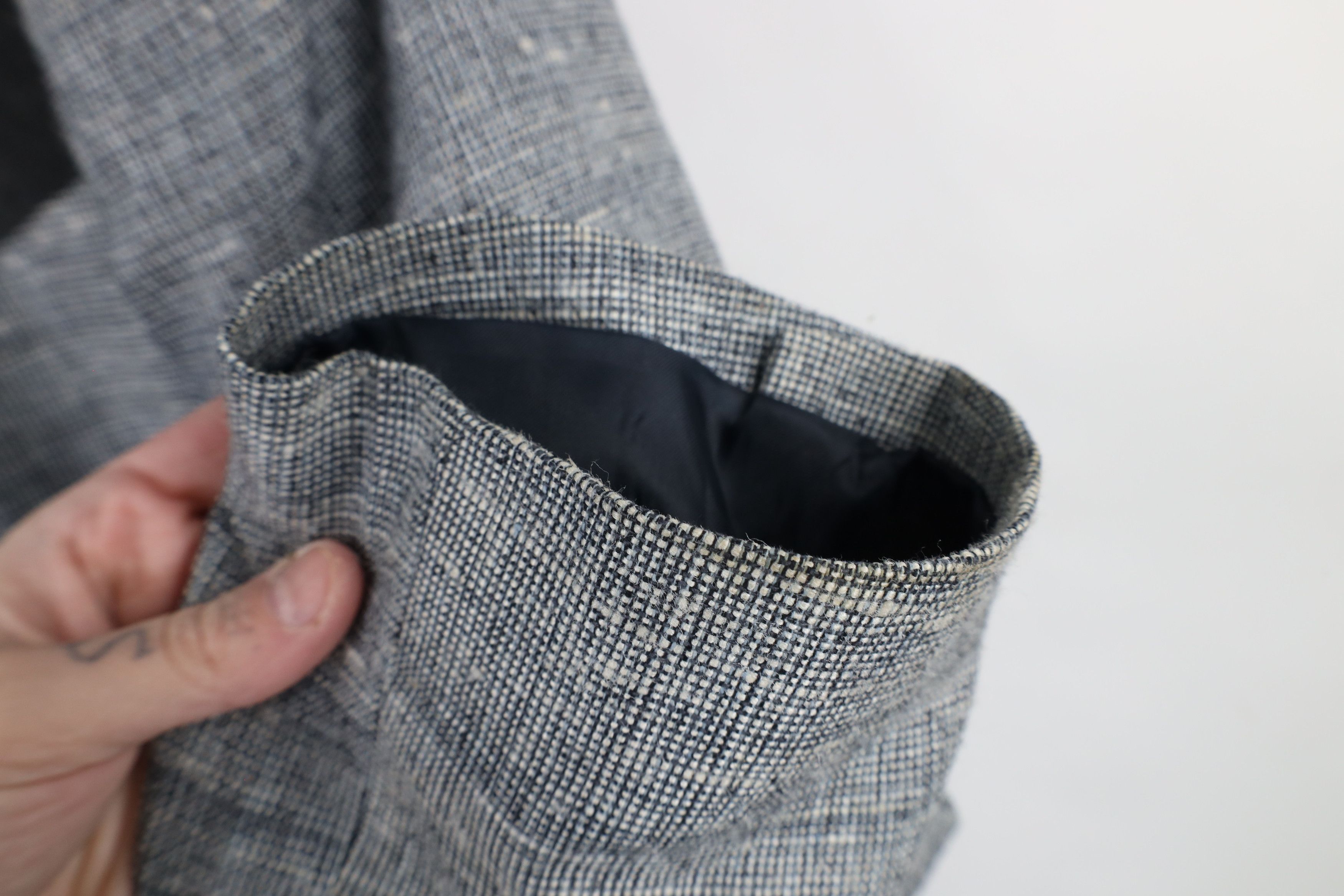 Vintage Vintage 90s Rockabilly Silk 2 Button Suit Coat Blazer Jacket Size US XL / EU 56 / 4 - 6 Thumbnail
