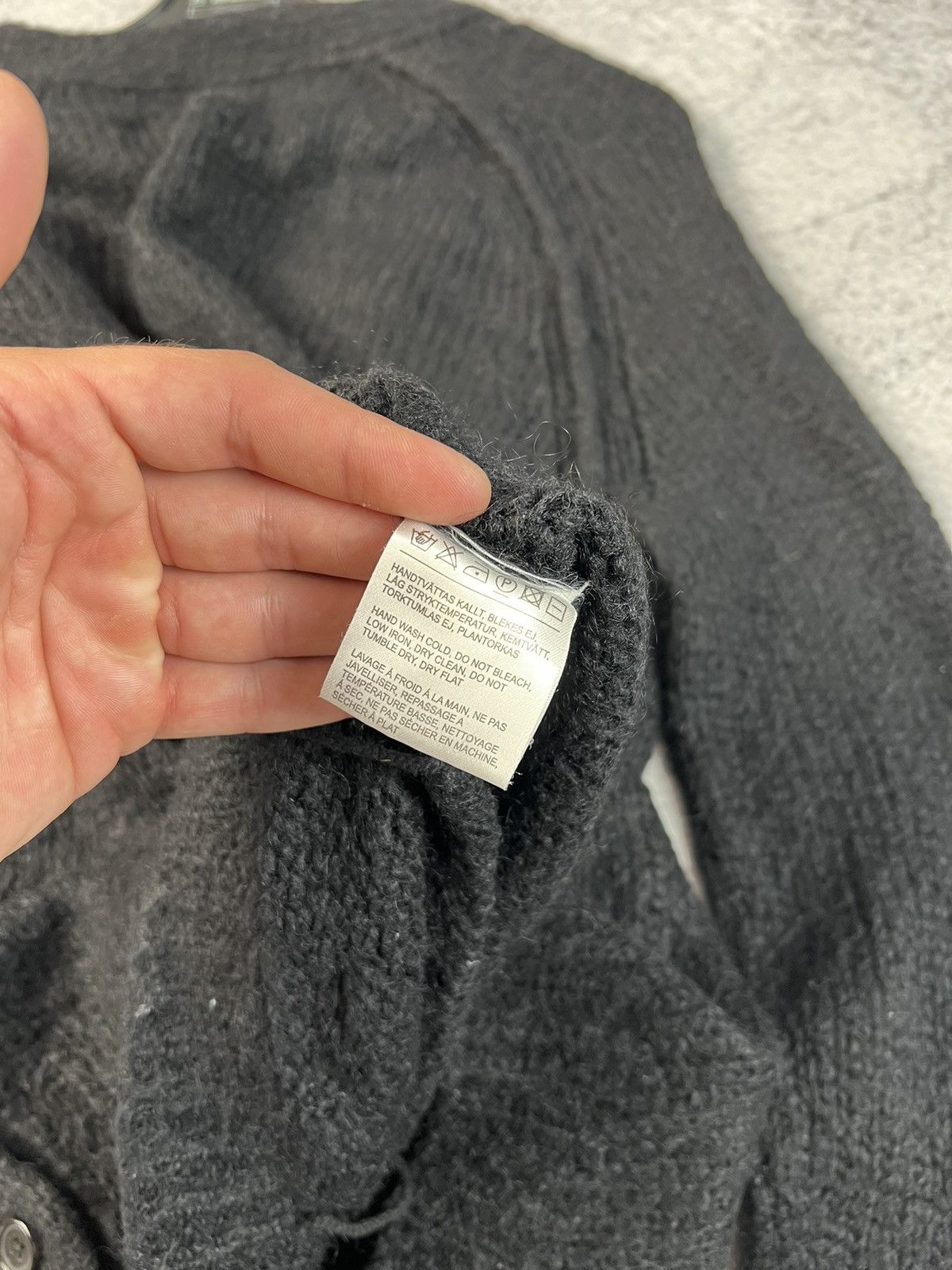 Acne Studios × Vintage Acne studios mohair wool cardigan Size XS / US 0-2 / IT 36-38 - 10 Thumbnail