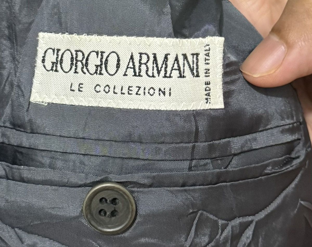 Giorgio Armani Vintage Giorgio Armani Double Breasted Stripe Blazer Size 44R - 12 Thumbnail