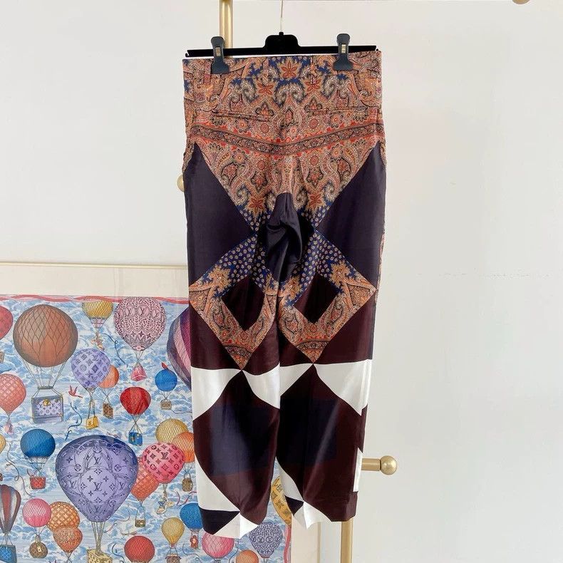 Other Givenchy Size36 Patterned Silk Casual Pants, Size 36 Size US 36 / EU 52 - 2 Thumbnail