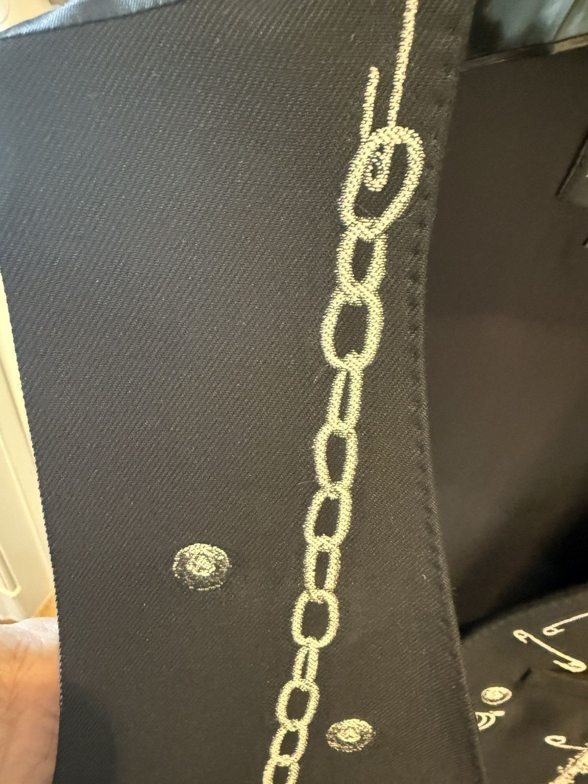 Other safety pins chains print suit vest size46 Size US S / EU 44-46 / 1 - 10 Thumbnail