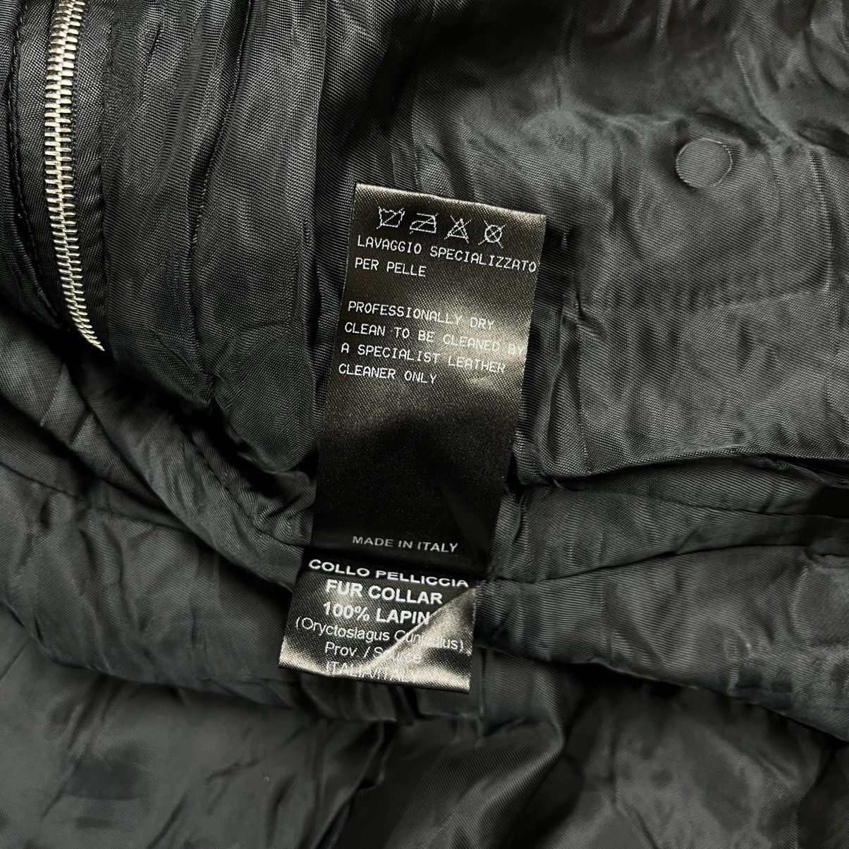 Neil Barrett Neil Barret wrinkled leather jacket fur collar Size US S / EU 44-46 / 1 - 14 Thumbnail