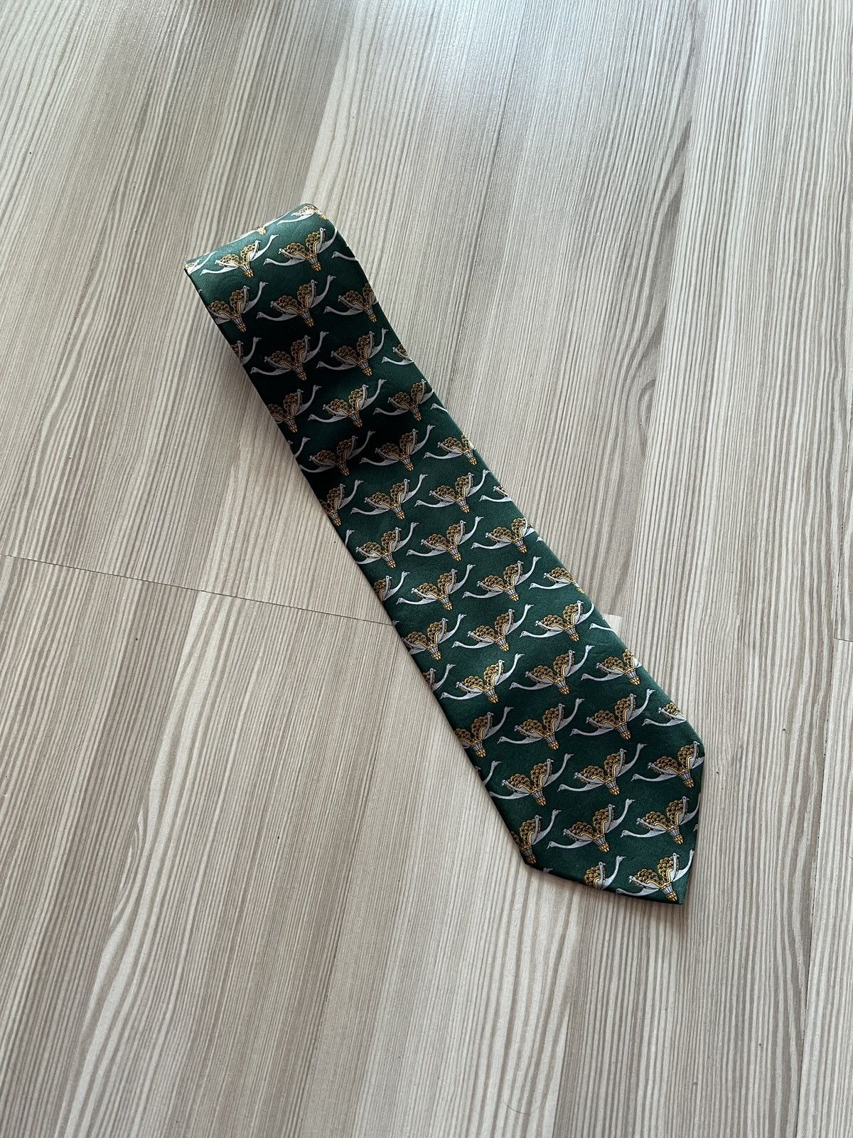 Lanvin Vintage Lanvin Silk Goose Tie Size ONE SIZE - 4 Thumbnail