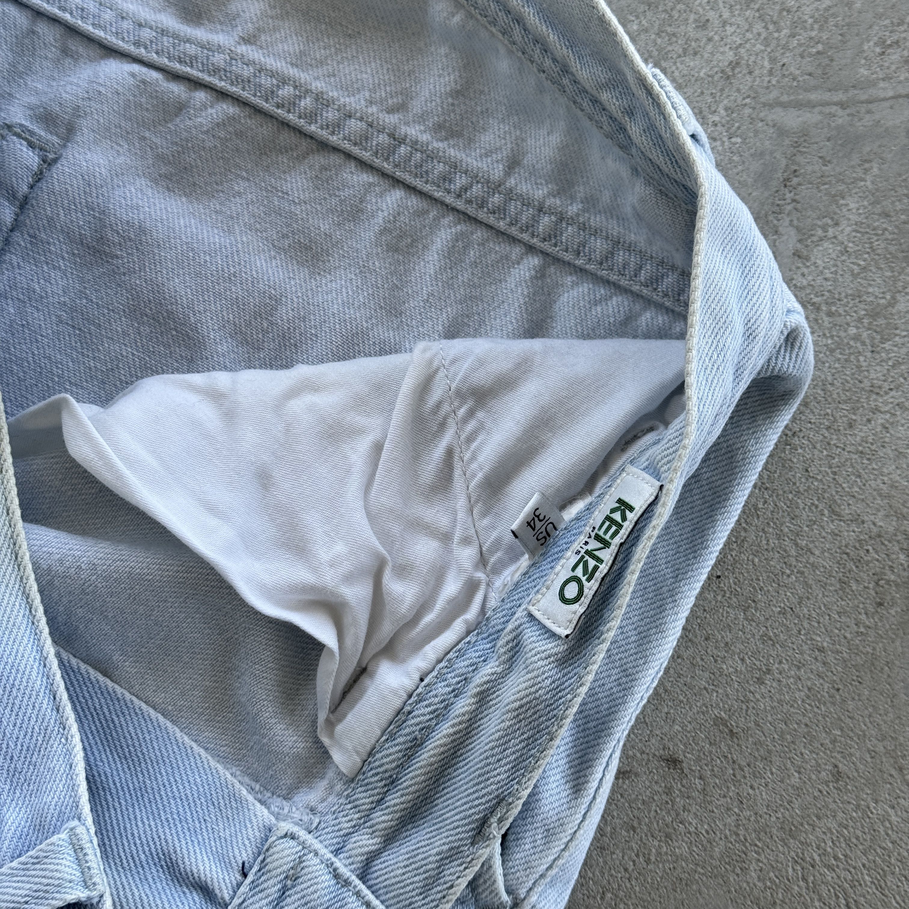Kenzo Kenzo Paris Light Blue Wash Denim Jeans W34 Straight Leg Size US 34 / EU 50 - 7 Thumbnail
