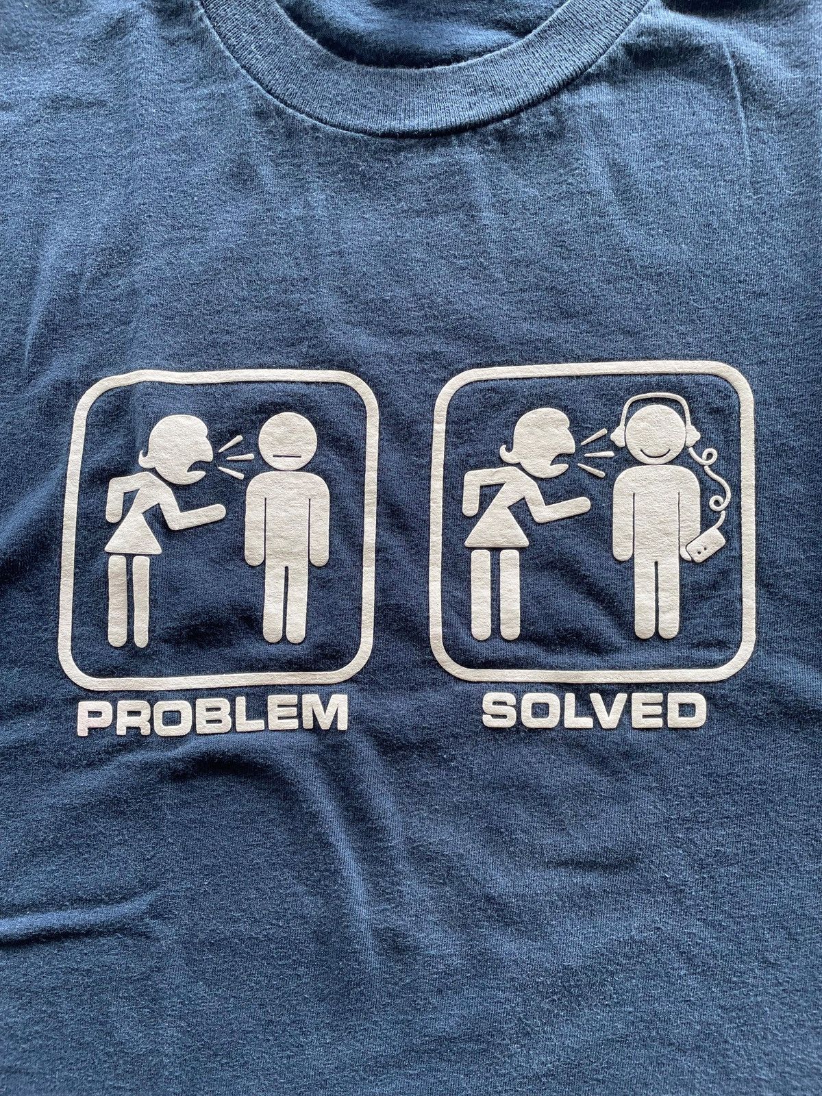 Vintage vintage tee”problem solved” Size US XL / EU 56 / 4 - 3 Thumbnail