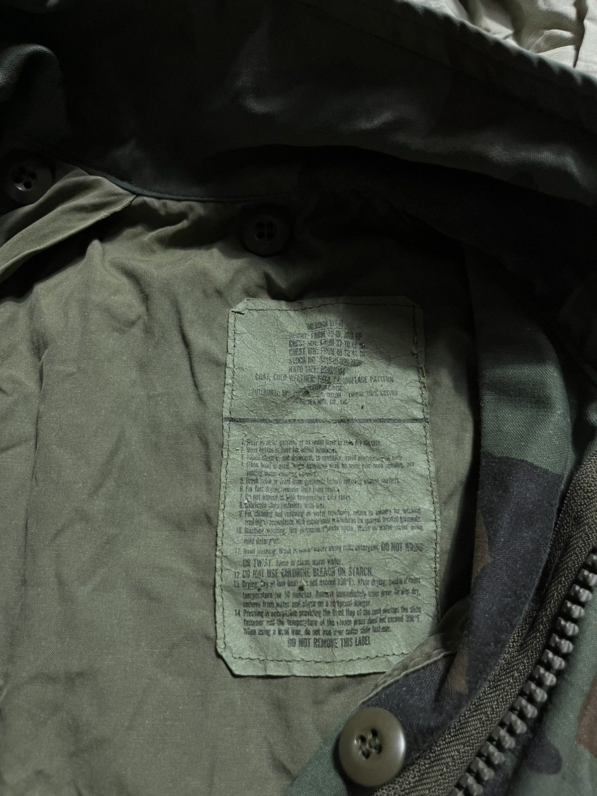 Vintage US Army M65 Field Jacket Woodland Camo Military Vintage Size US M / EU 48-50 / 2 - 7 Thumbnail