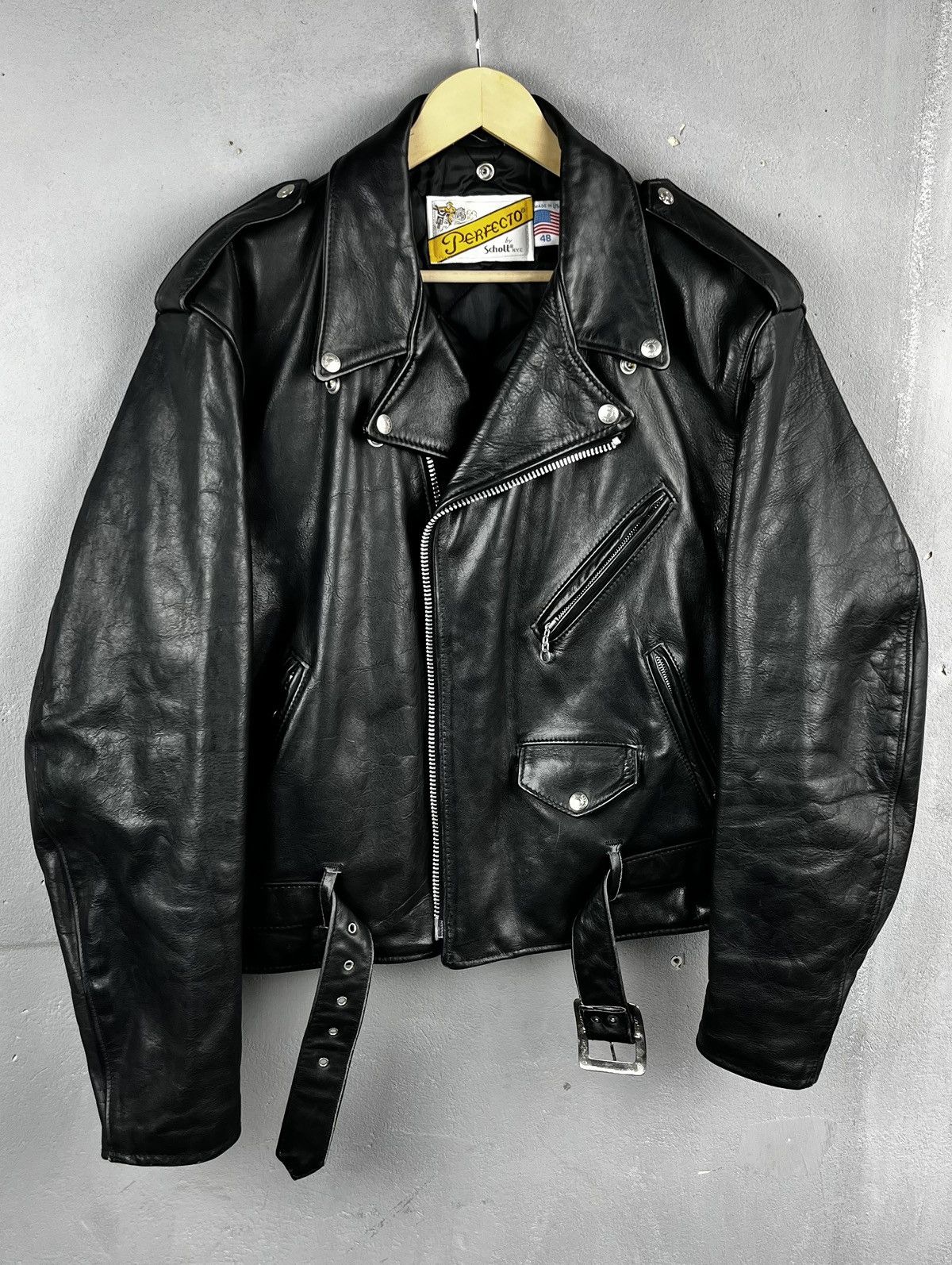 Schott Schott leather jacket Size US L / EU 52-54 / 3 - 1 Thumbnail