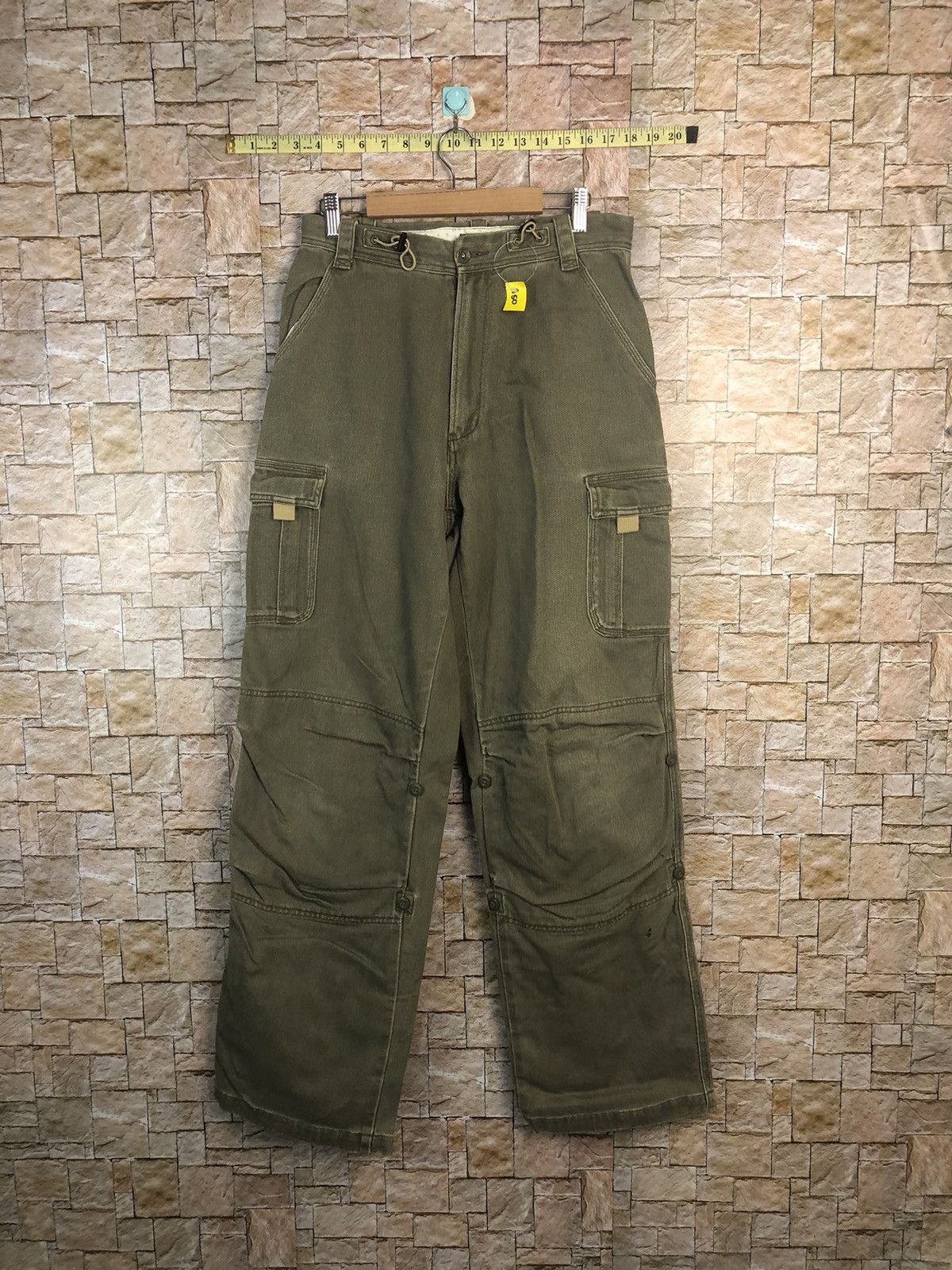 Japanese Brand Sunny Clouds Green Cargo Multipocket Pants #A50 Size US 29 - 1 Thumbnail
