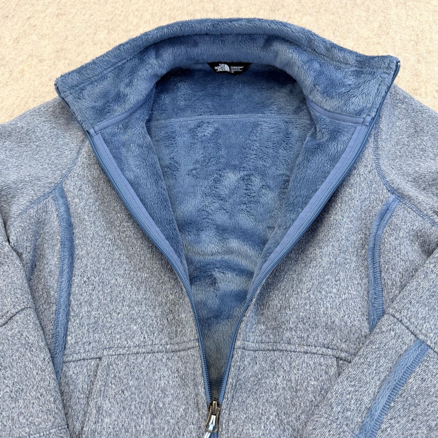 The North Face The North Face Jacket Womens Large Blue Fleece Full Zip Lined Polyester Pockets Casual Travel Size L / US 10 / IT 46 - 7 Thumbnail
