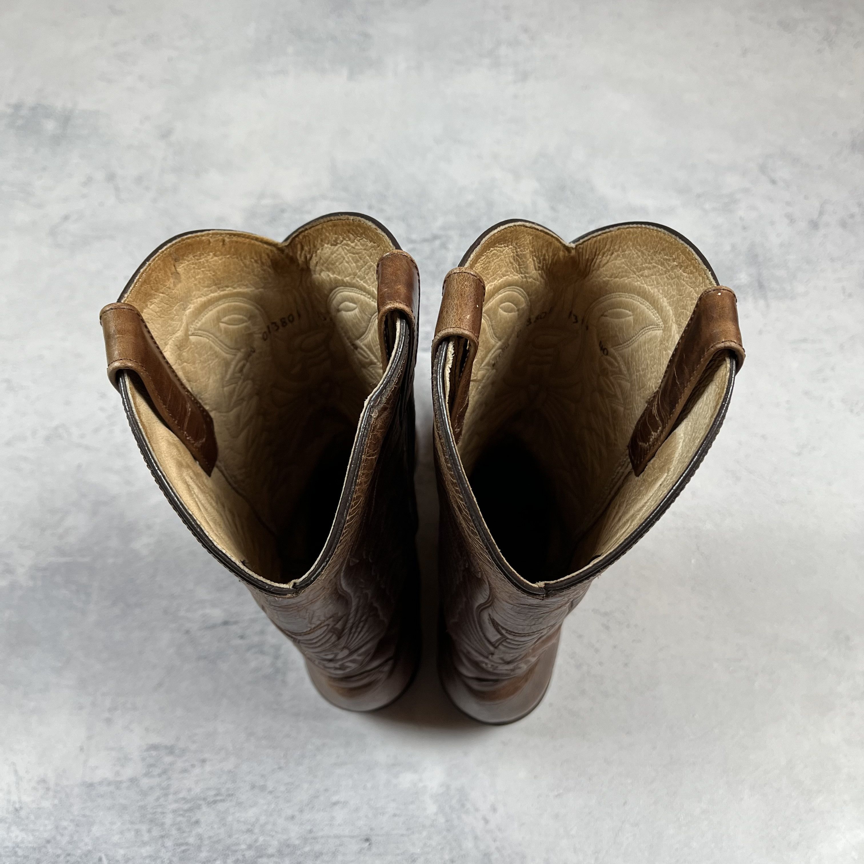 Buffalo London Vintage Buffalo Western Brown Leather Cowboy Boots 90’s Size US 9 / IT 39 - 9 Thumbnail