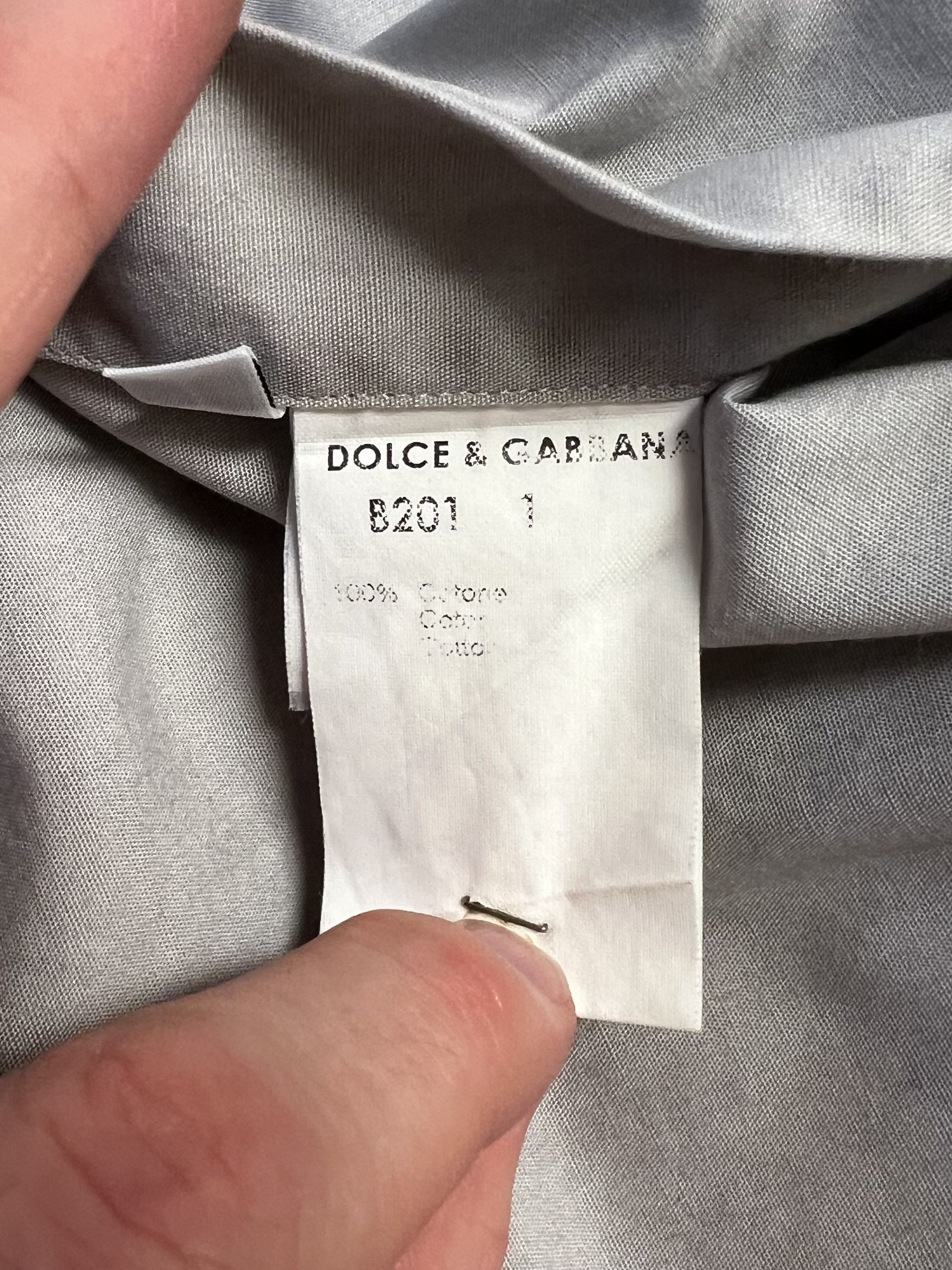 Dolce & Gabbana Vintage Dolce&Gabbana point collar grey dress shirt. Size US L / EU 52-54 / 3 - 3 Thumbnail