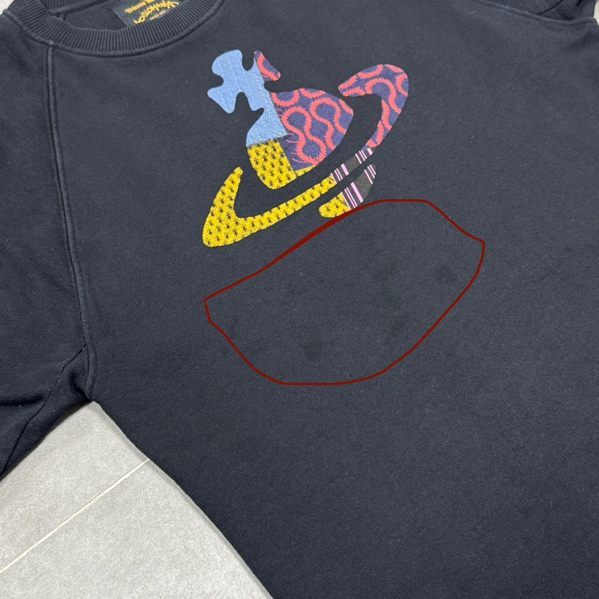Vivienne Westwood Vivienne Westwood Anglomania Big Logo Men Black Sweatshirt Size US M / EU 48-50 / 2 - 9 Thumbnail