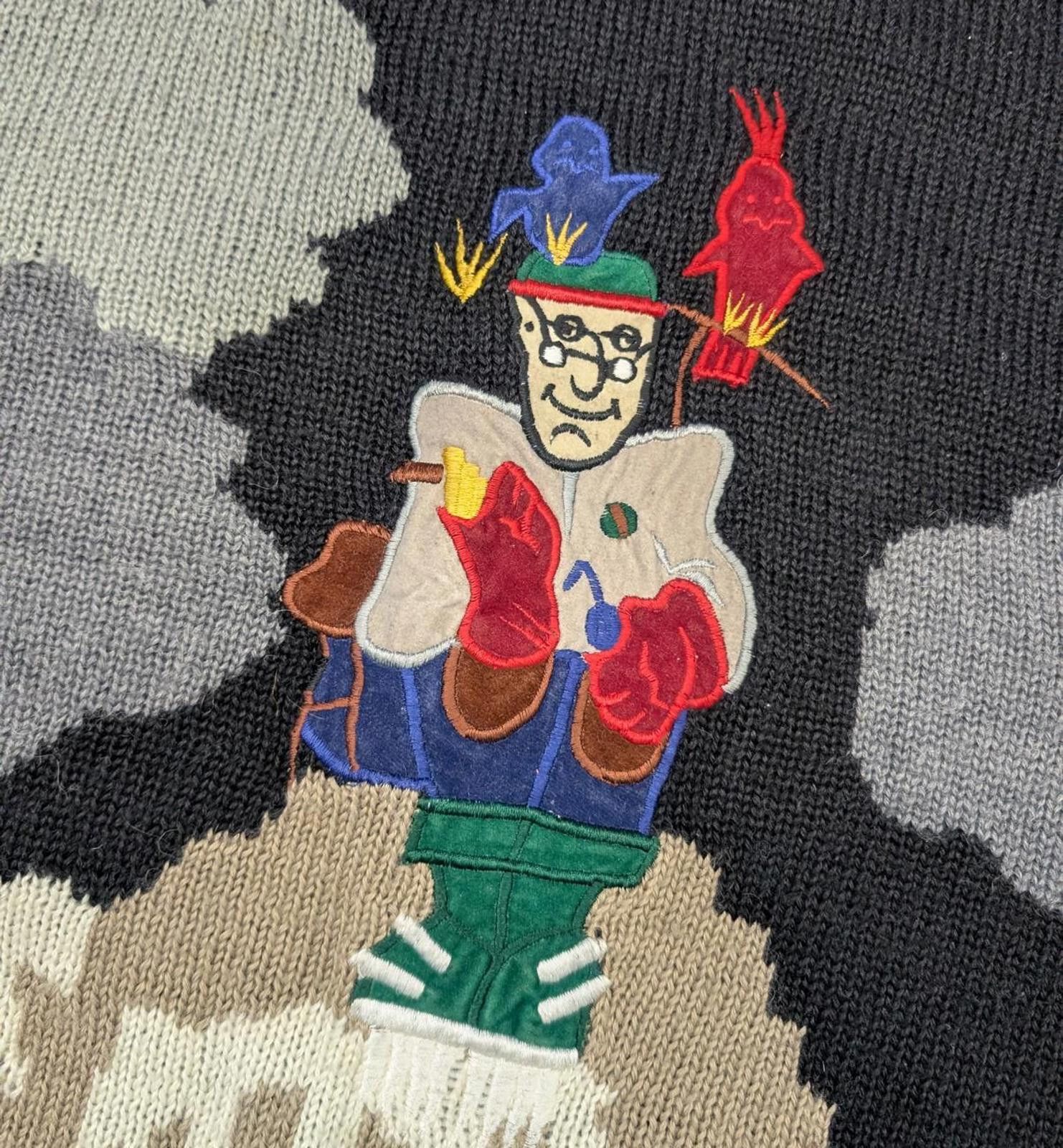 U.S. Polo Assn. Vintage 90s US Polo Assn "Man of the Mountain" Knit Sweater Size US M / EU 48-50 / 2 - 2 Thumbnail