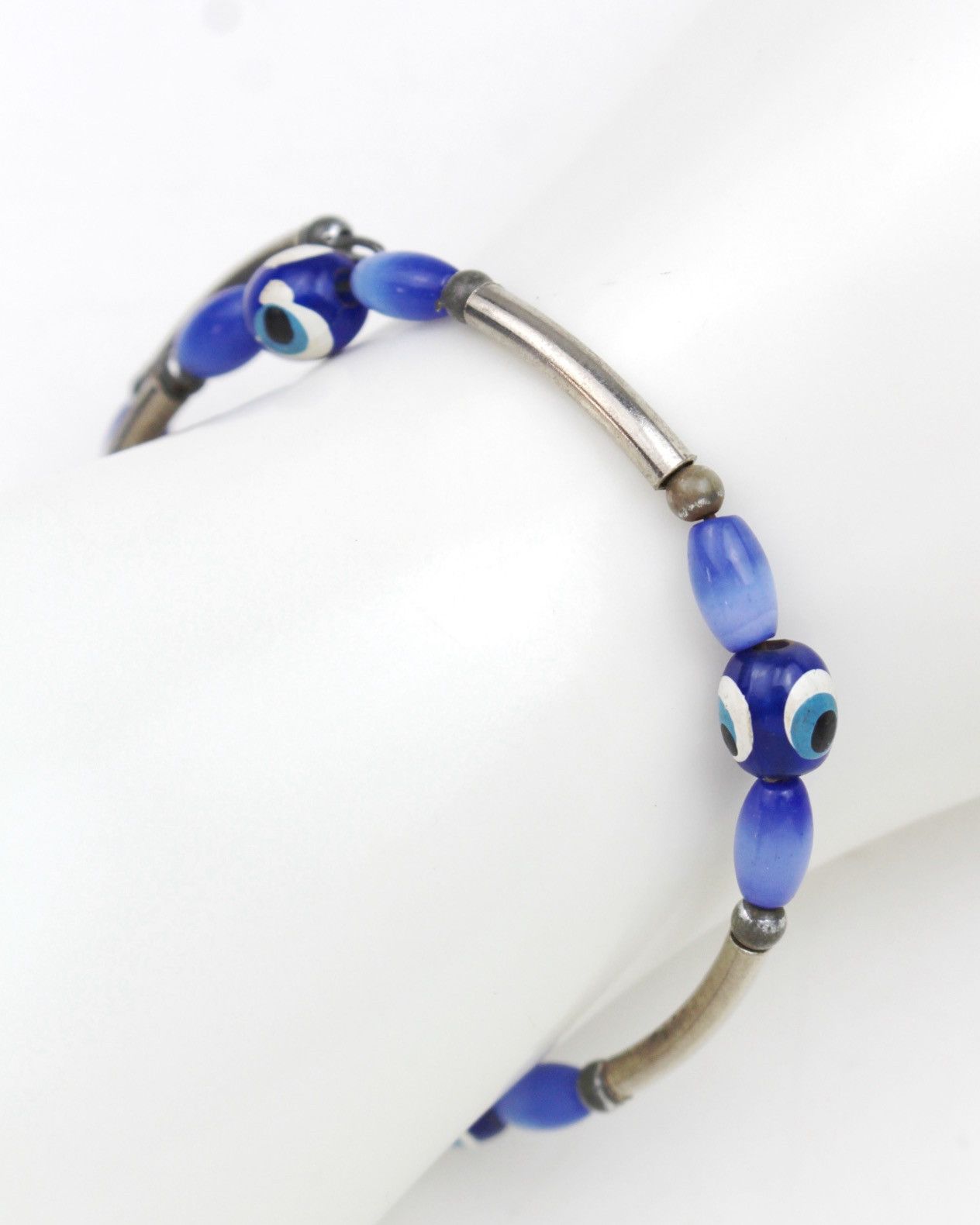 Hysteric Glamour 2000S JAPANESE MADE BLUE NAZAR EVIL EYE BEADED BRACELET Size ONE SIZE - 2 Thumbnail